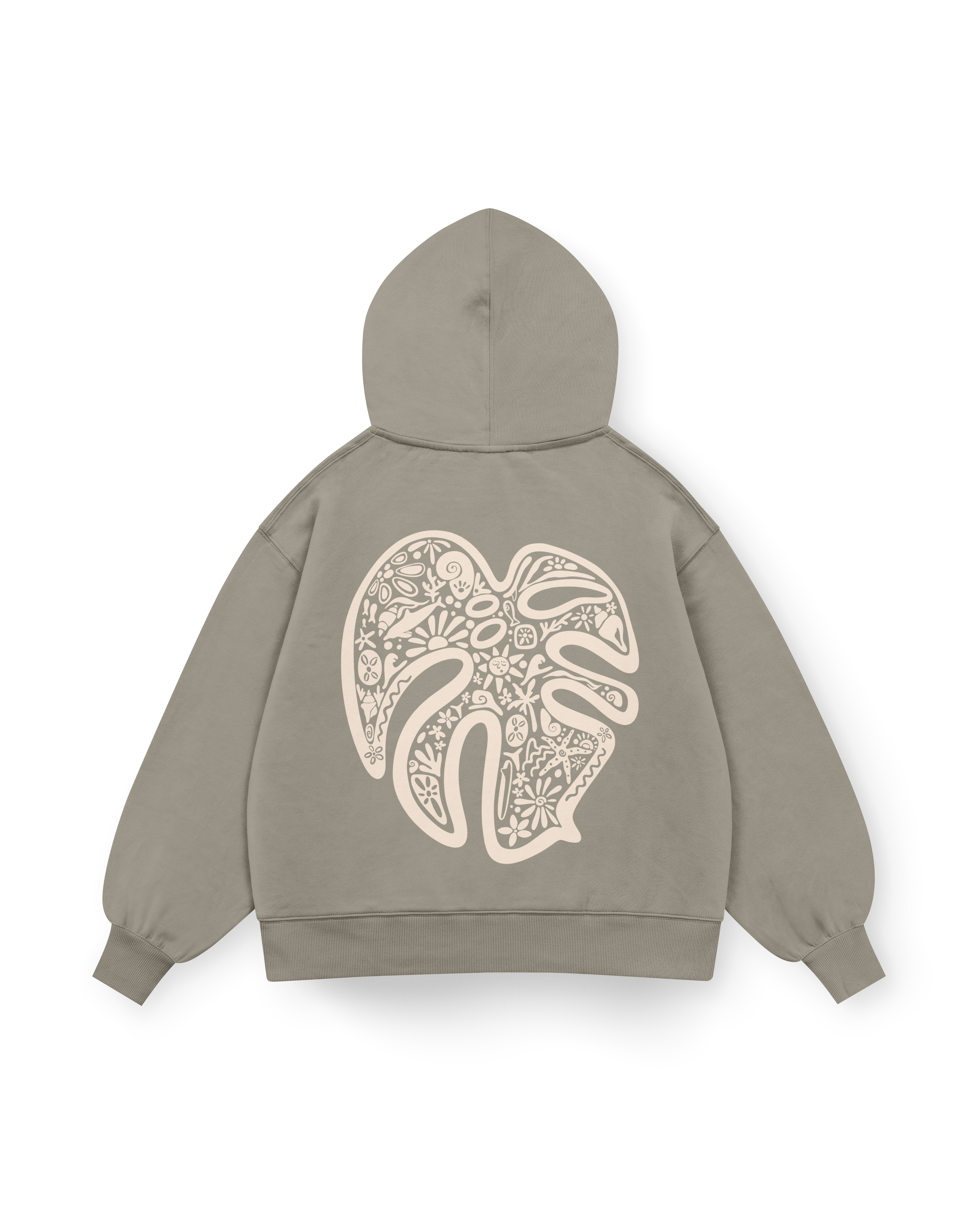 Monstera Hoodie Oversized