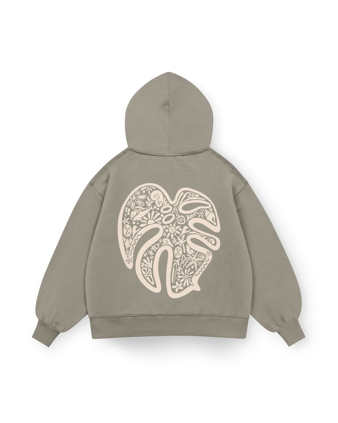 Monstera Hoodie Oversized