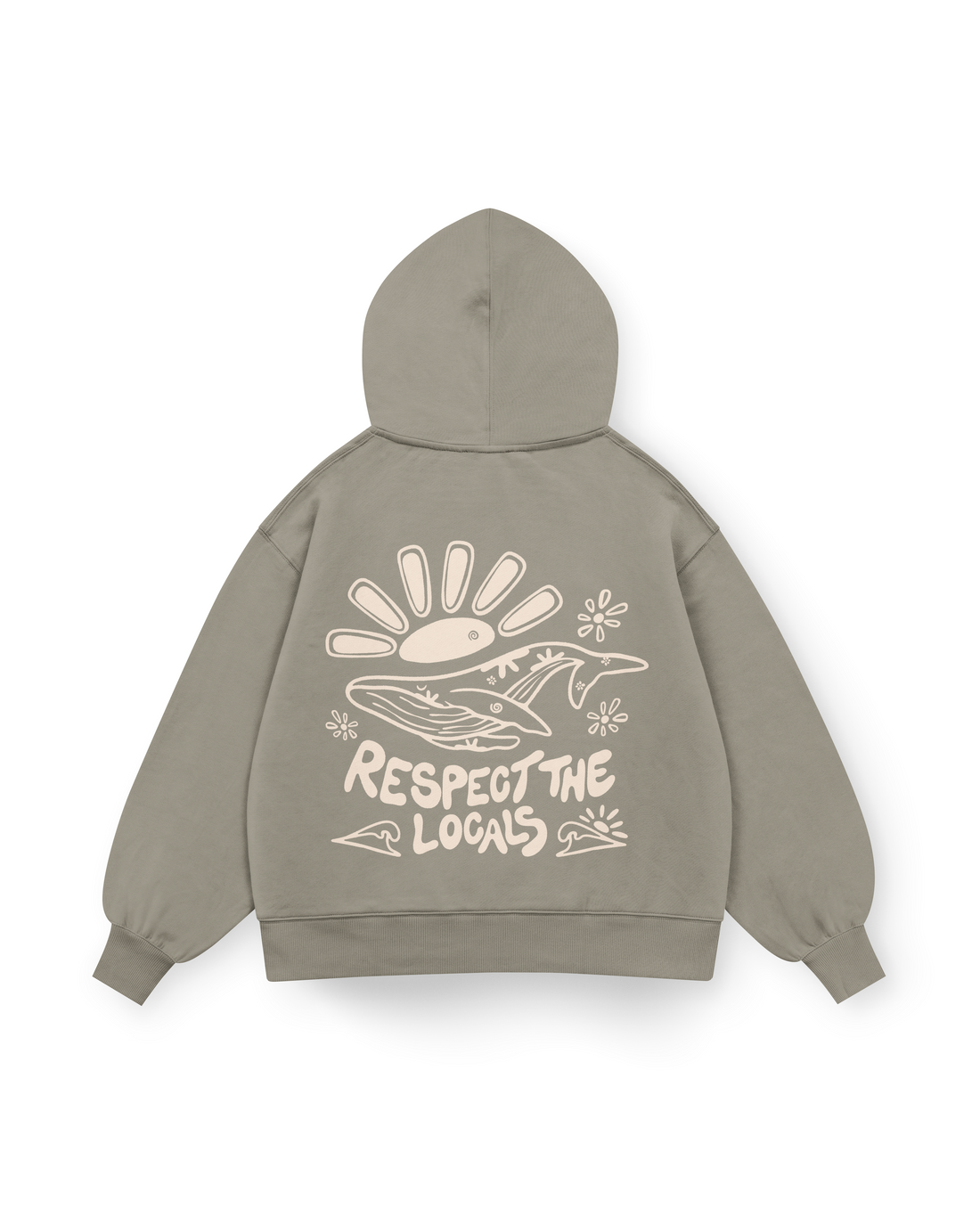 Respect The Locals Hoodie Oversized