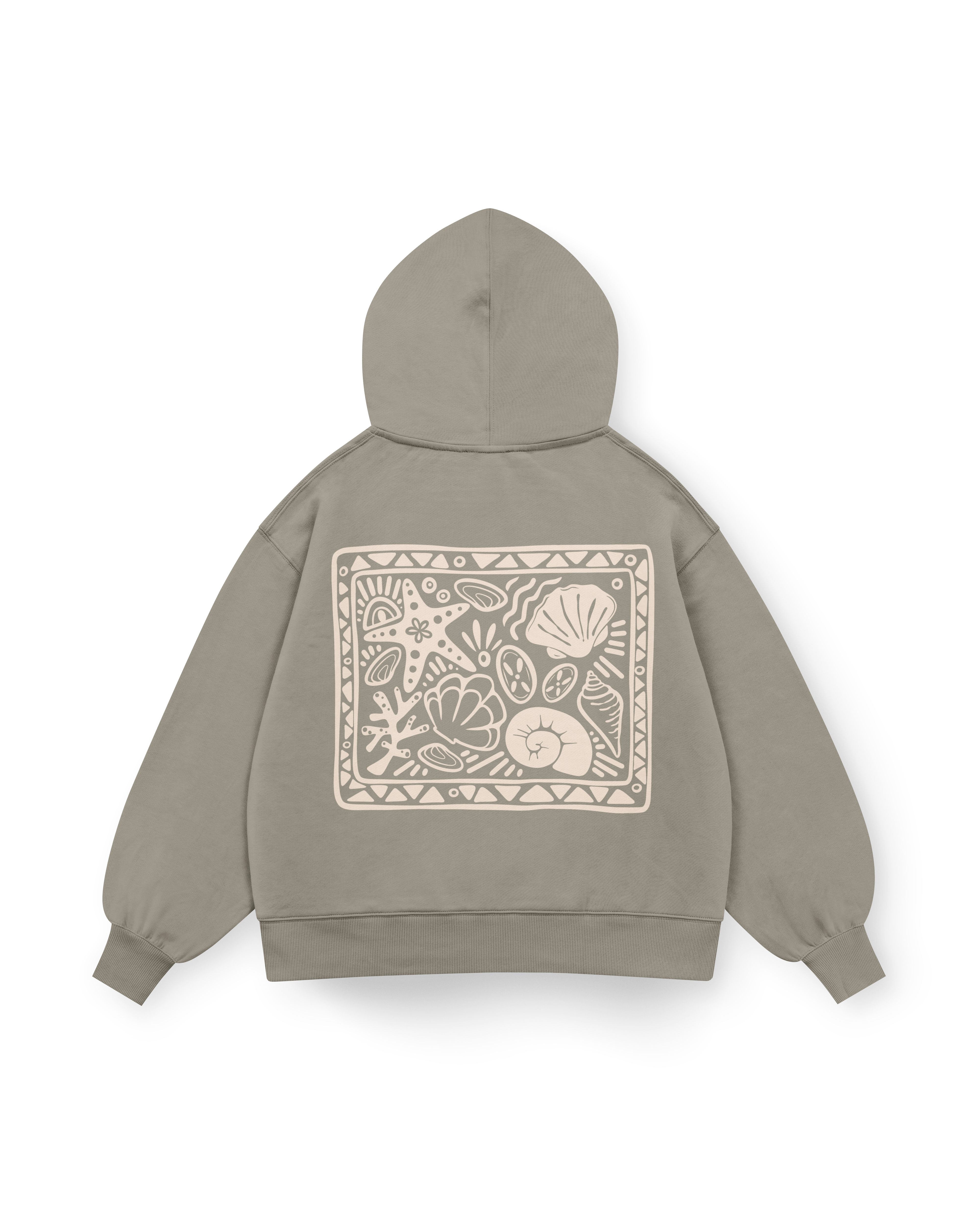 Seashell Party Hoodie Oversized
