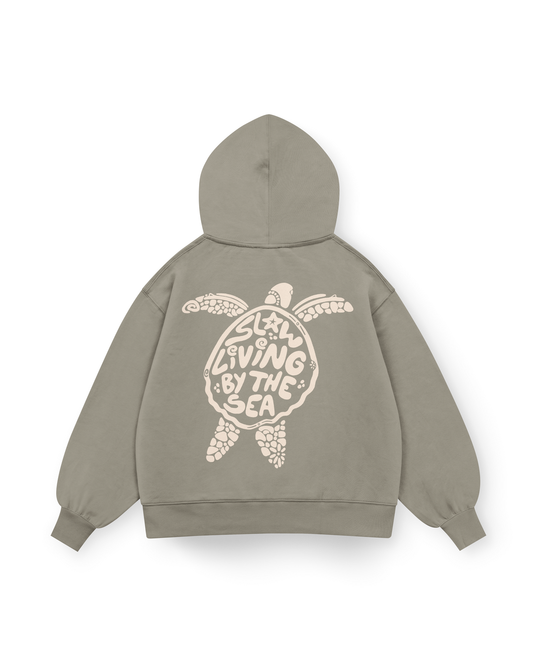 Slow Living By The Sea Hoodie Oversized