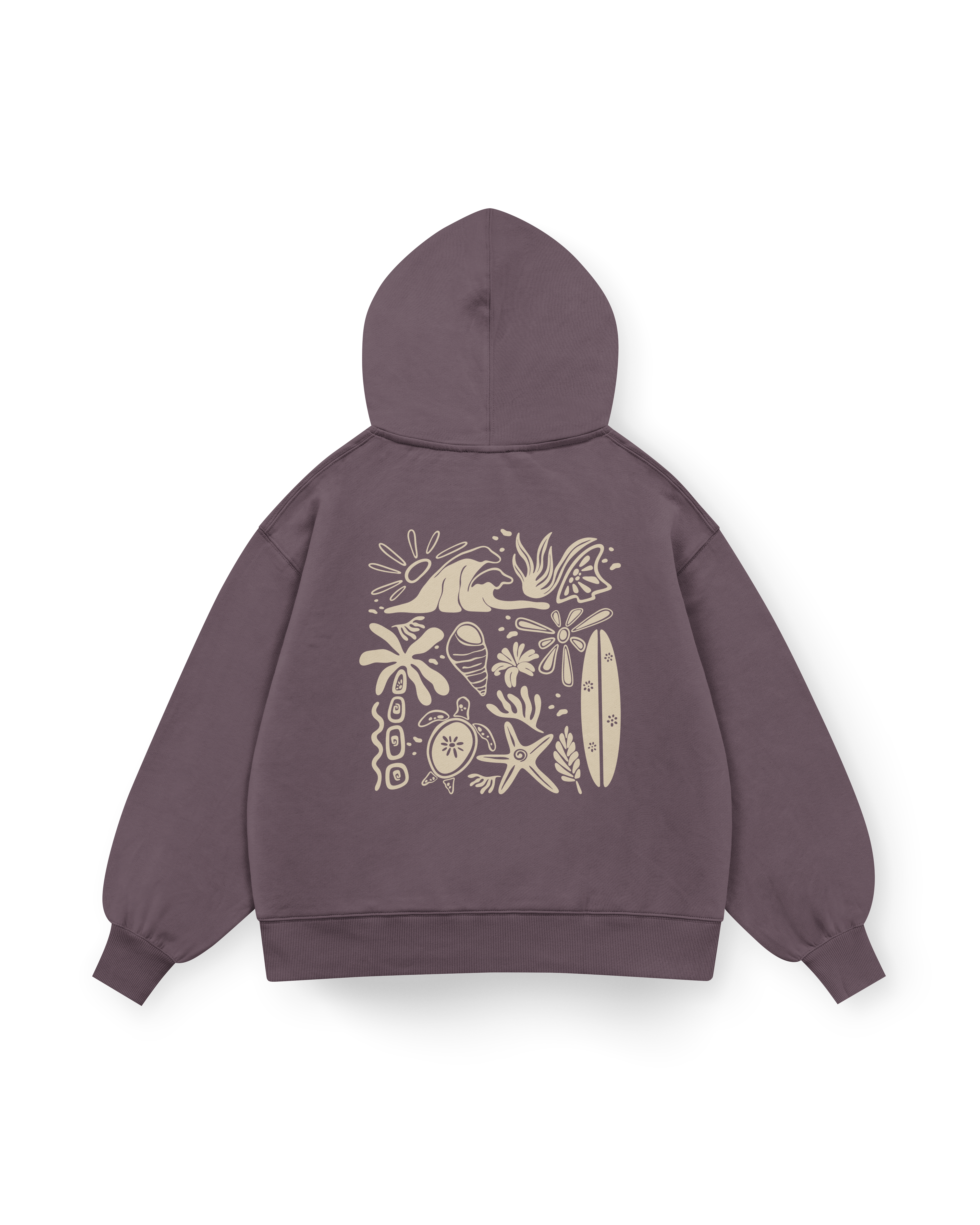 Beachy Vibes Hoodie Oversized