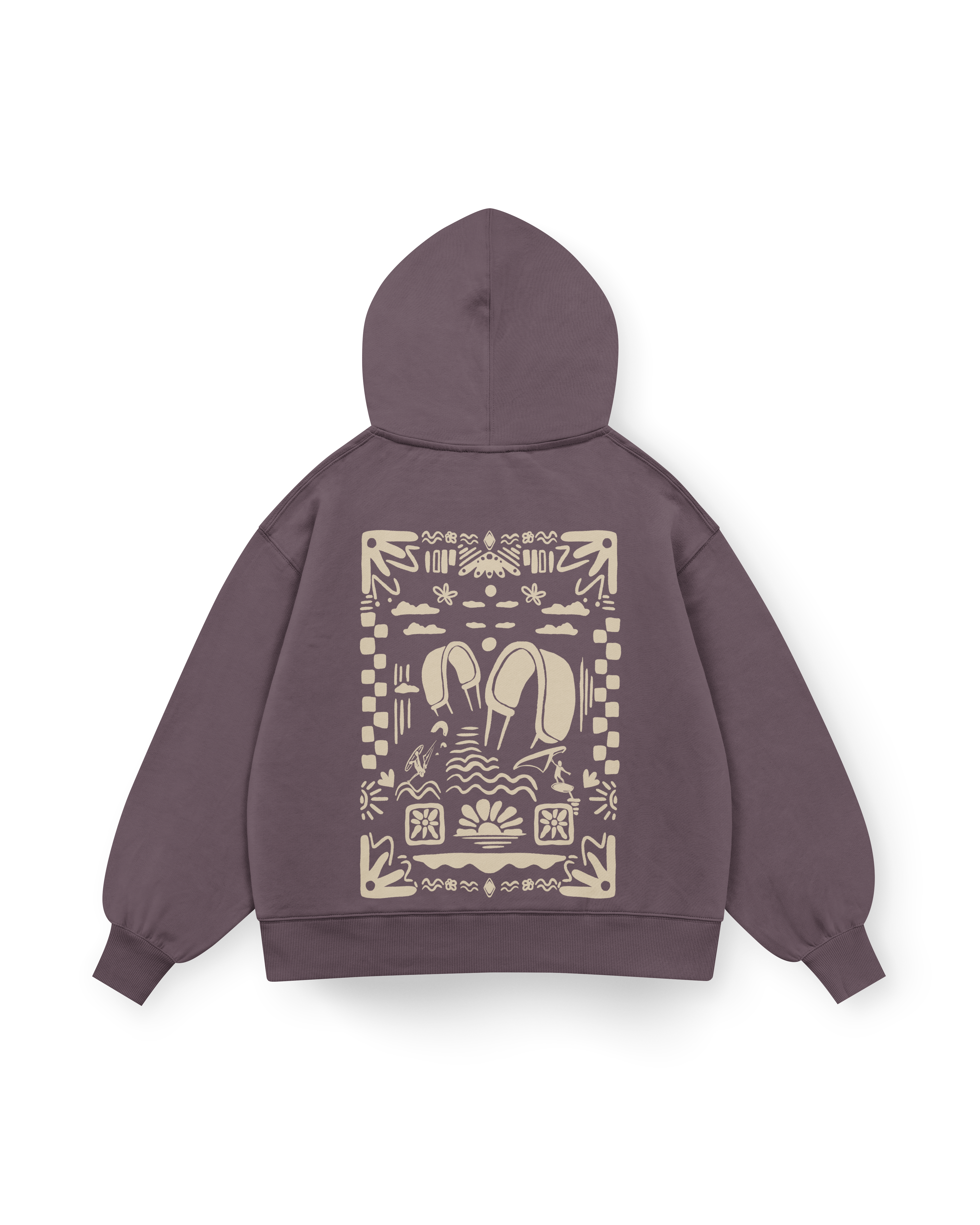 Boho Beach Hoodie Oversized