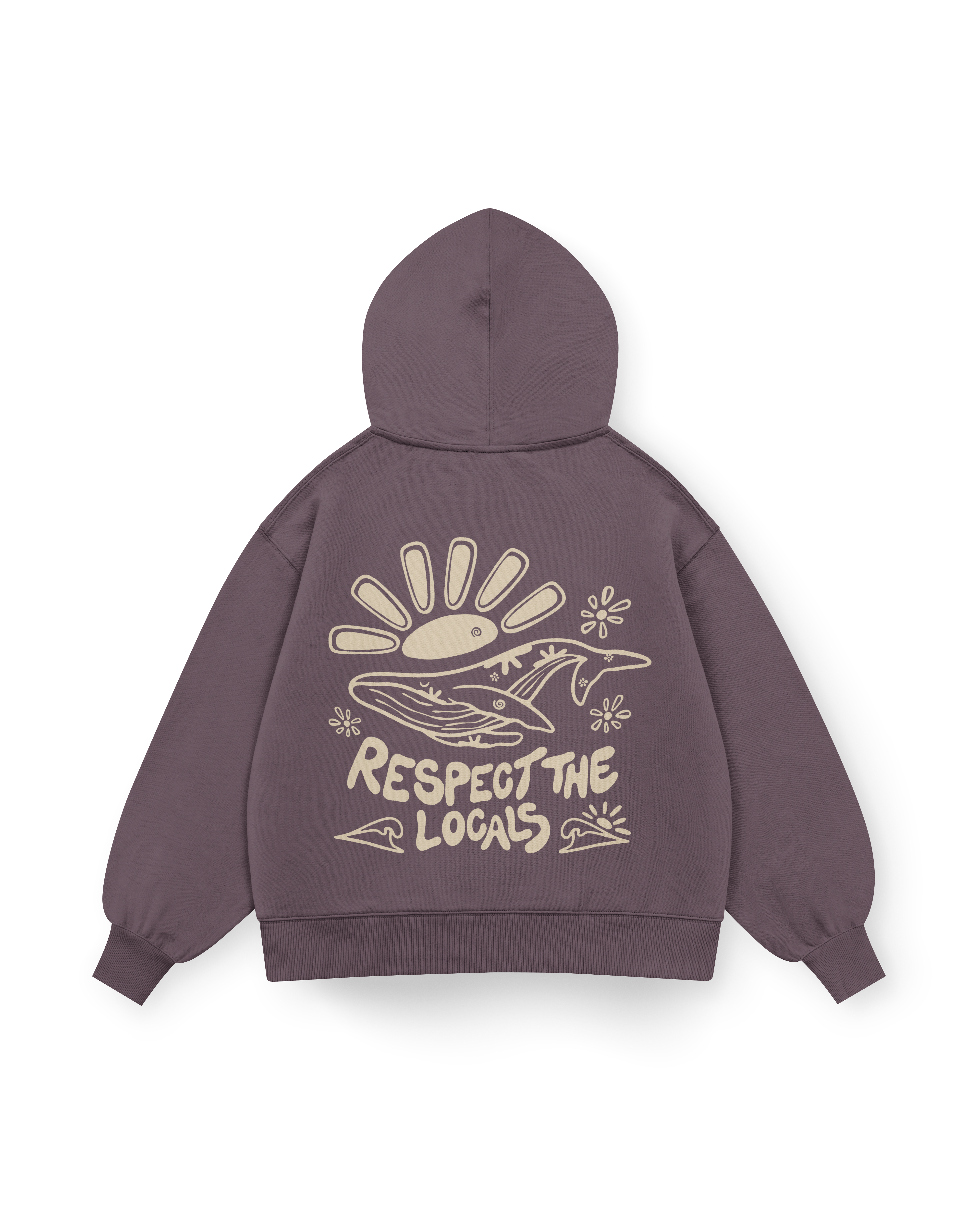 Respect The Locals Hoodie Oversized