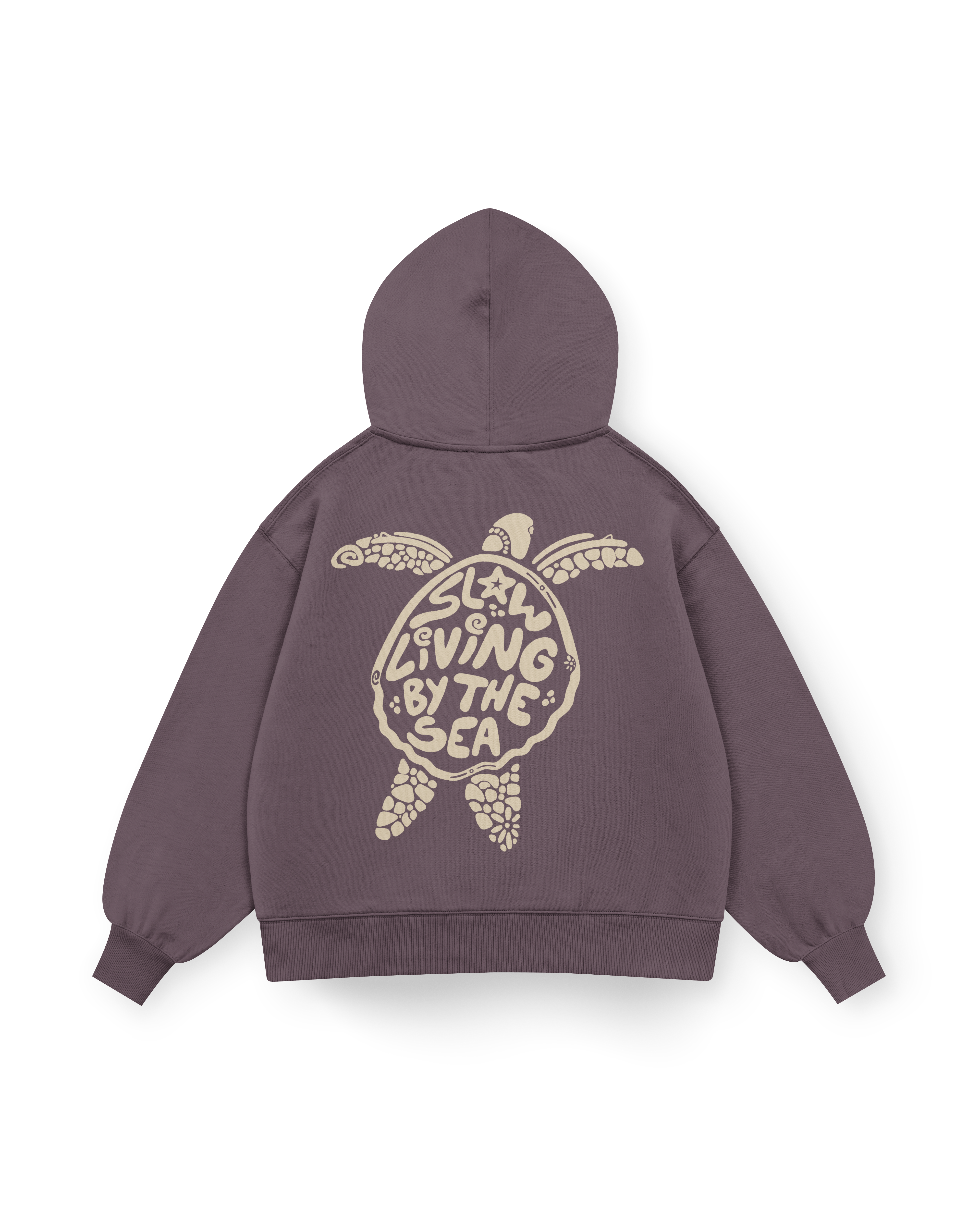 Slow Living By The Sea Hoodie Oversized