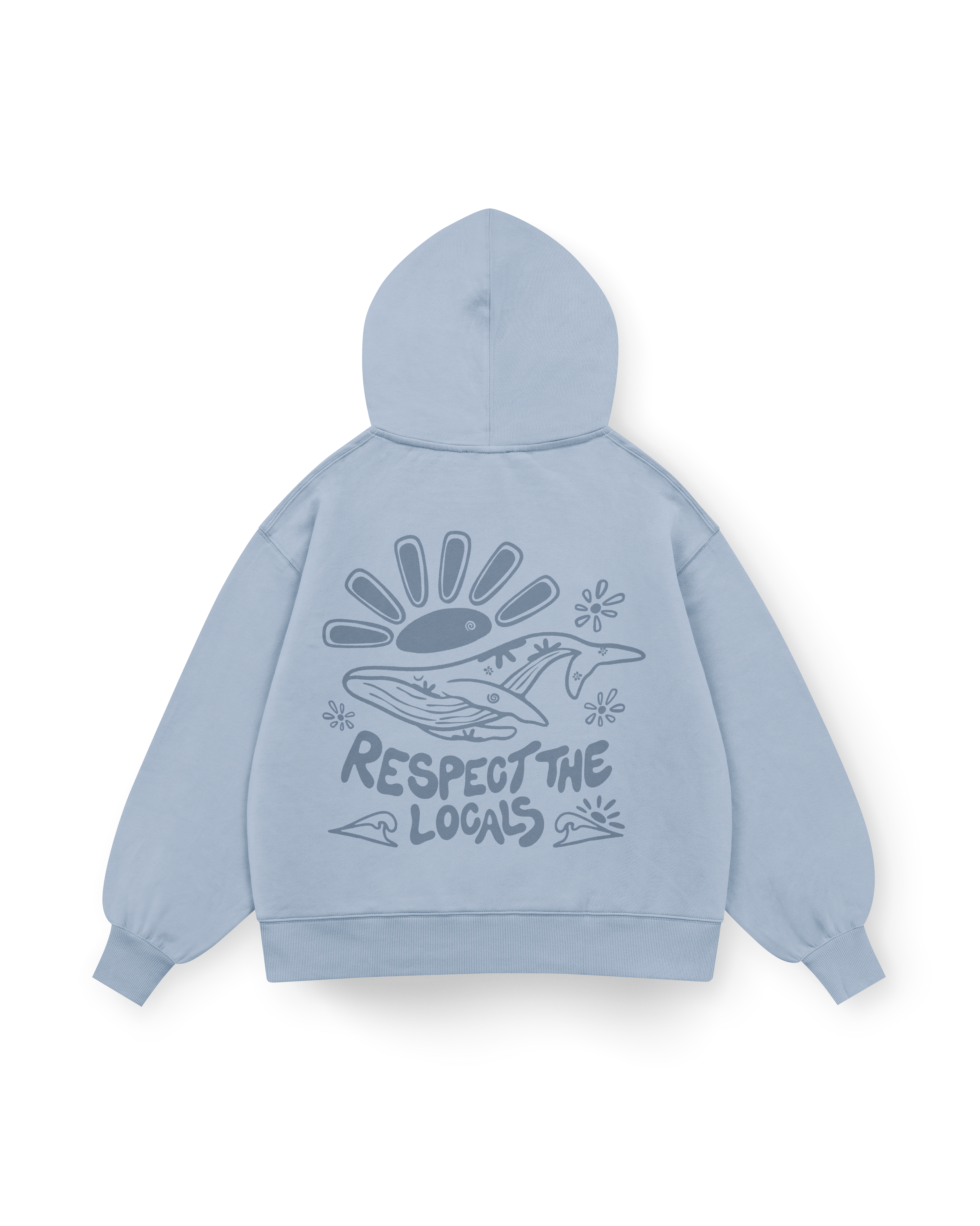 Respect The Locals Hoodie Oversized