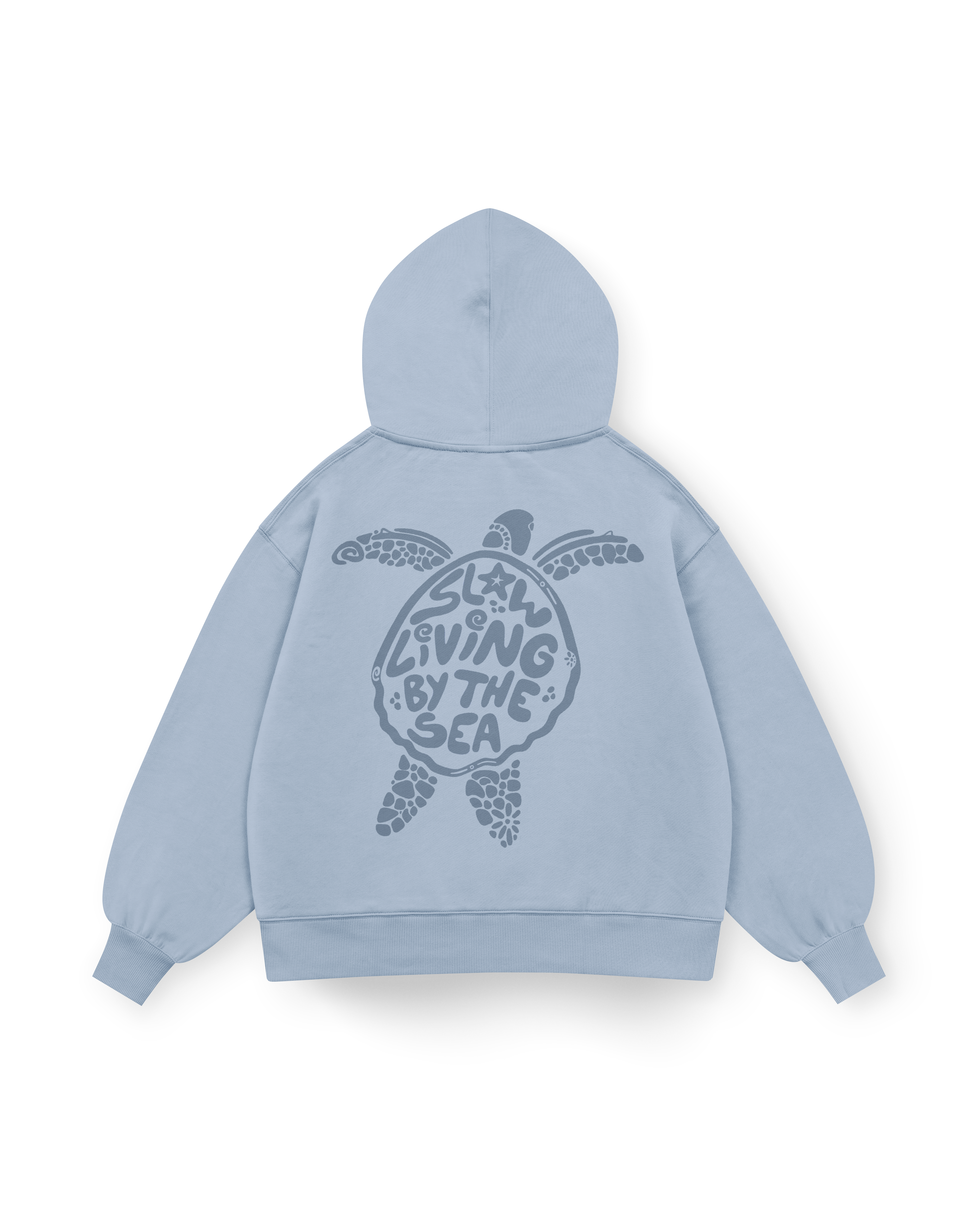 Slow Living By The Sea Hoodie Oversized