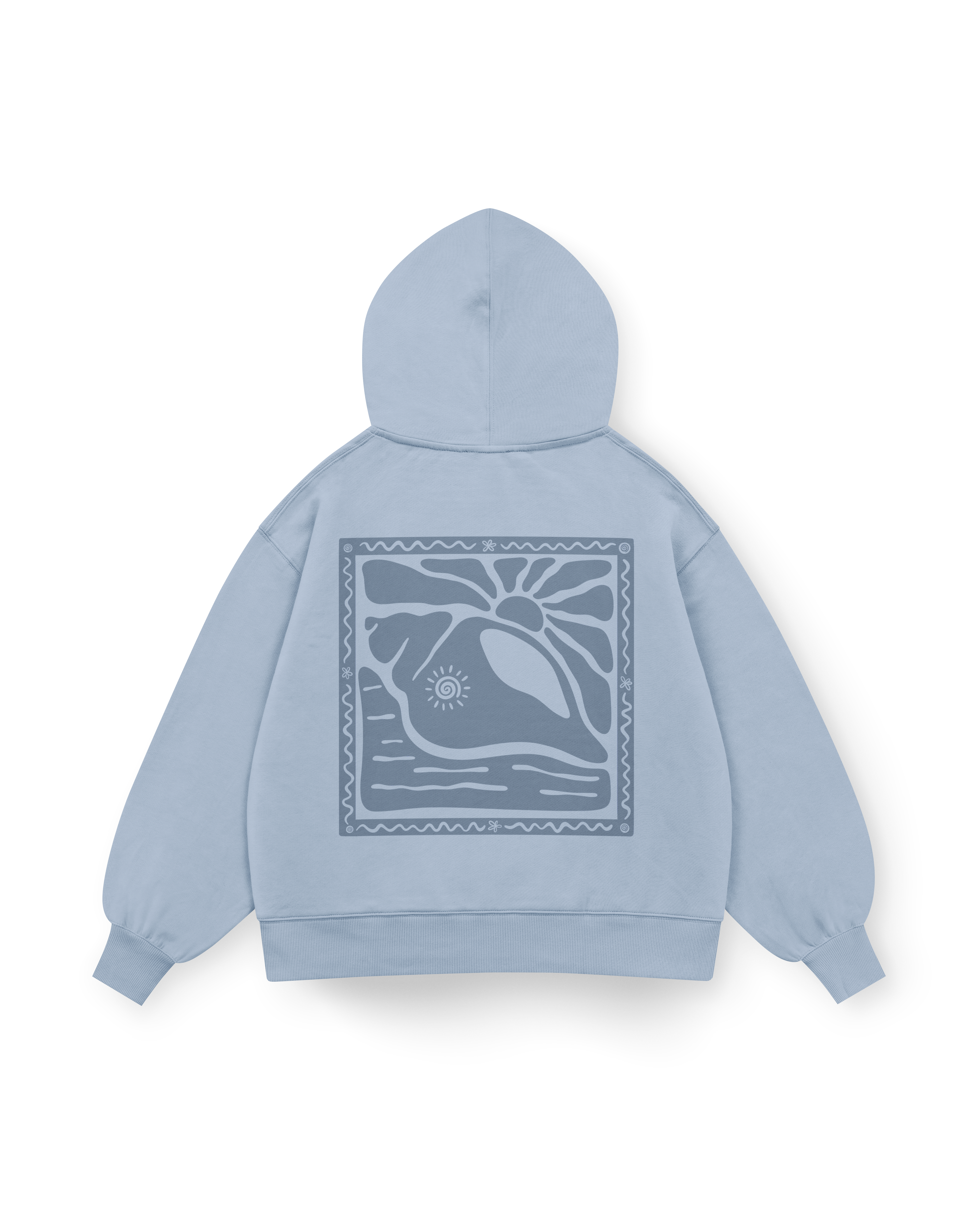 Sunny Seashell Hoodie Oversized