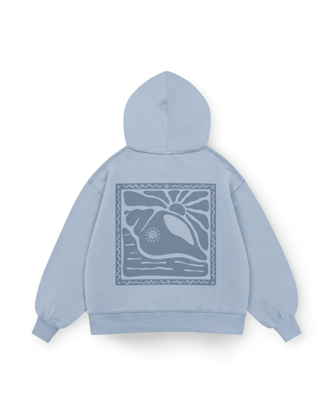 Sunny Seashell Hoodie Oversized