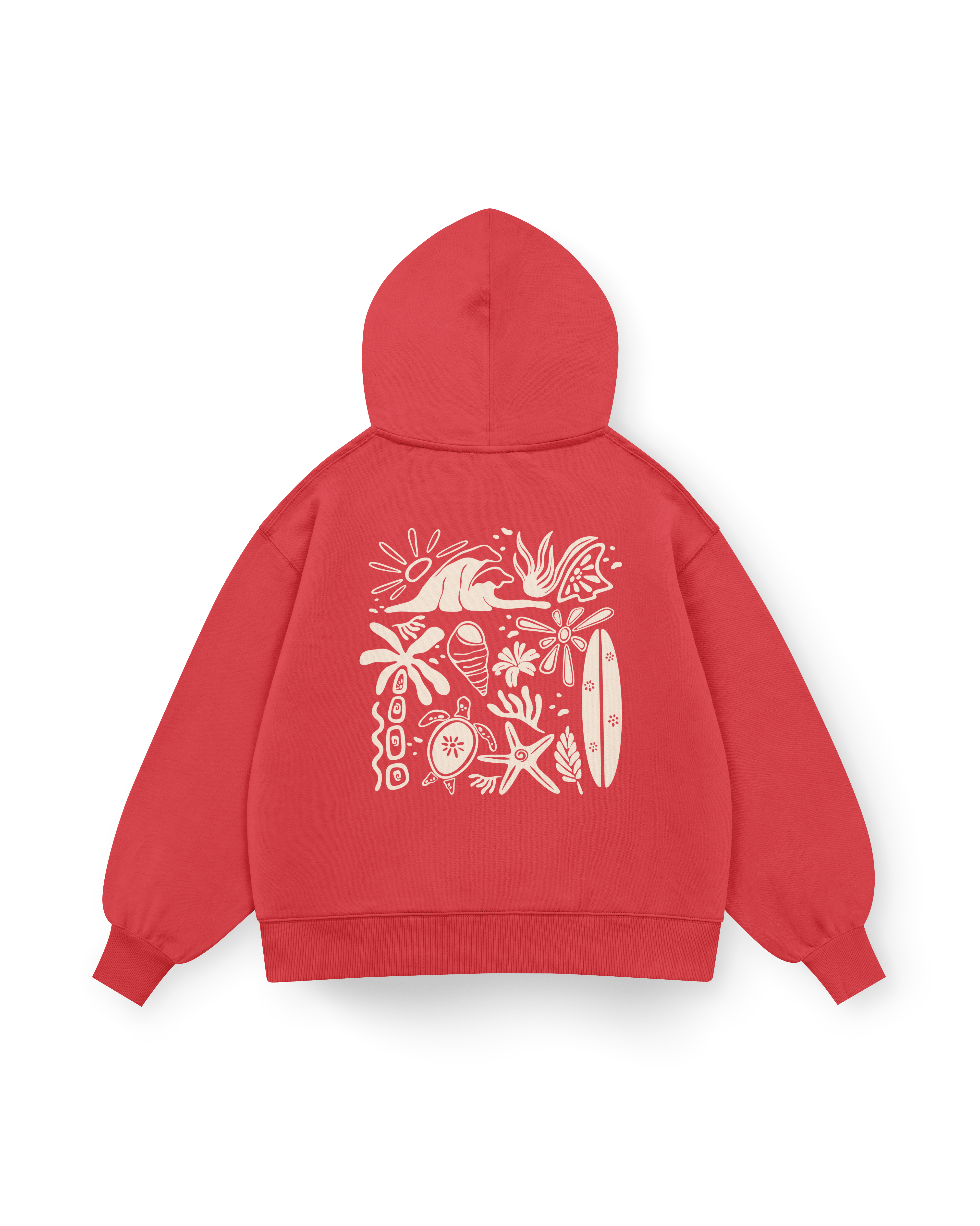 Beachy Vibes Hoodie Oversized
