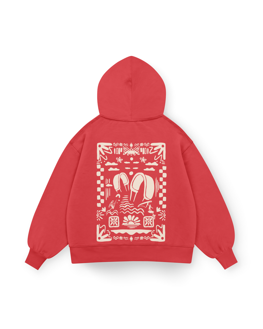 Boho Beach Hoodie Oversized