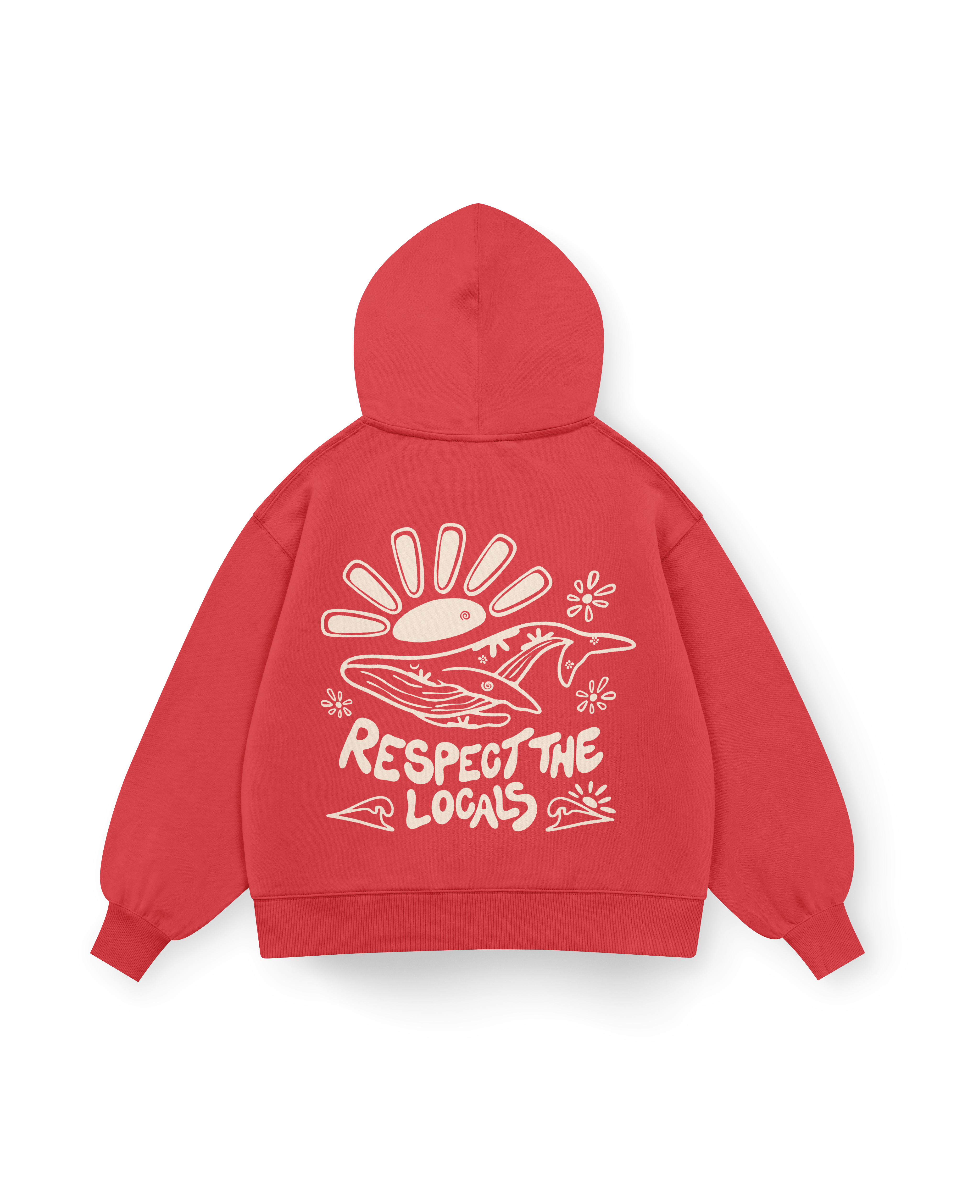 Respect The Locals Hoodie Oversized