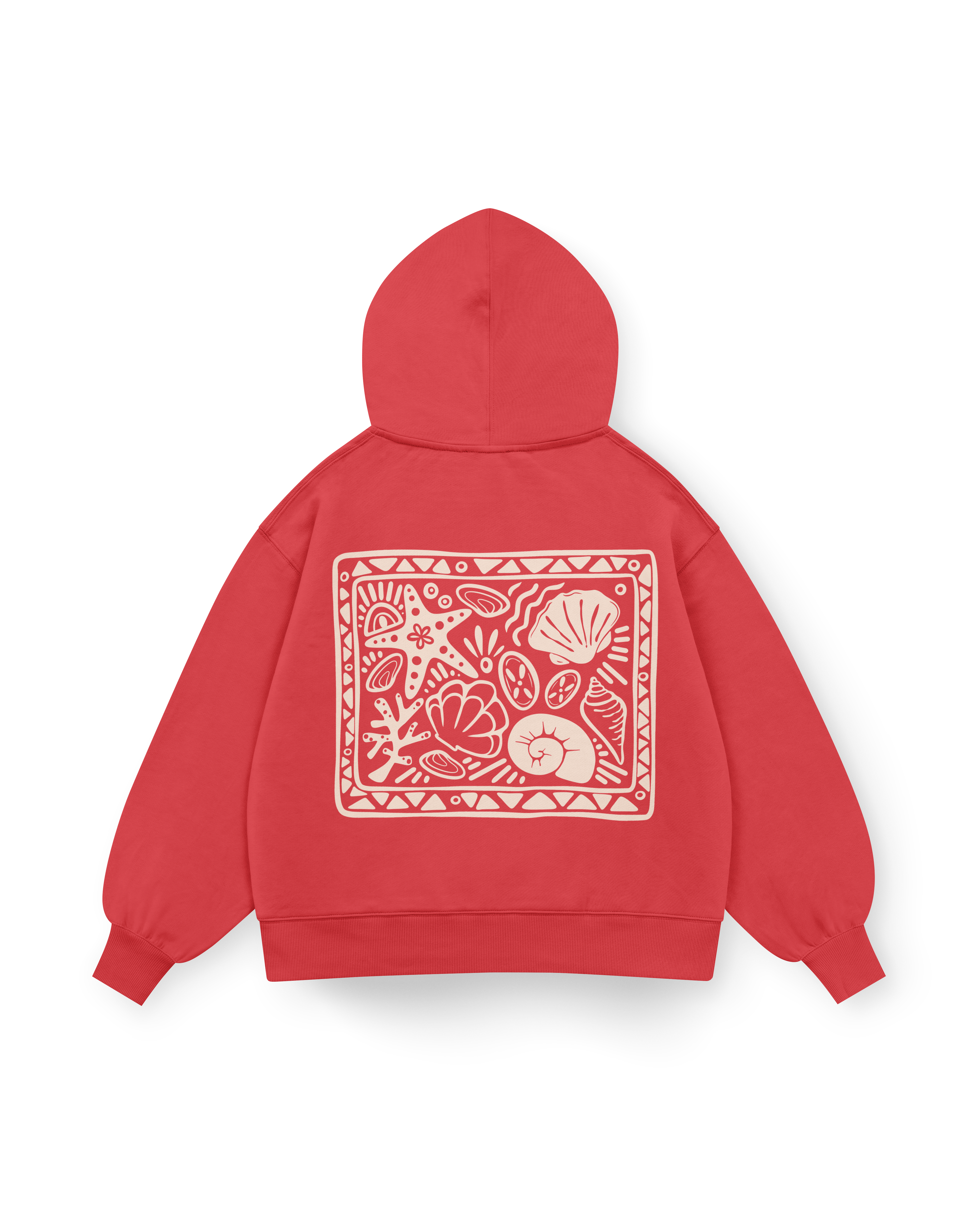 Seashell Party Hoodie Oversized