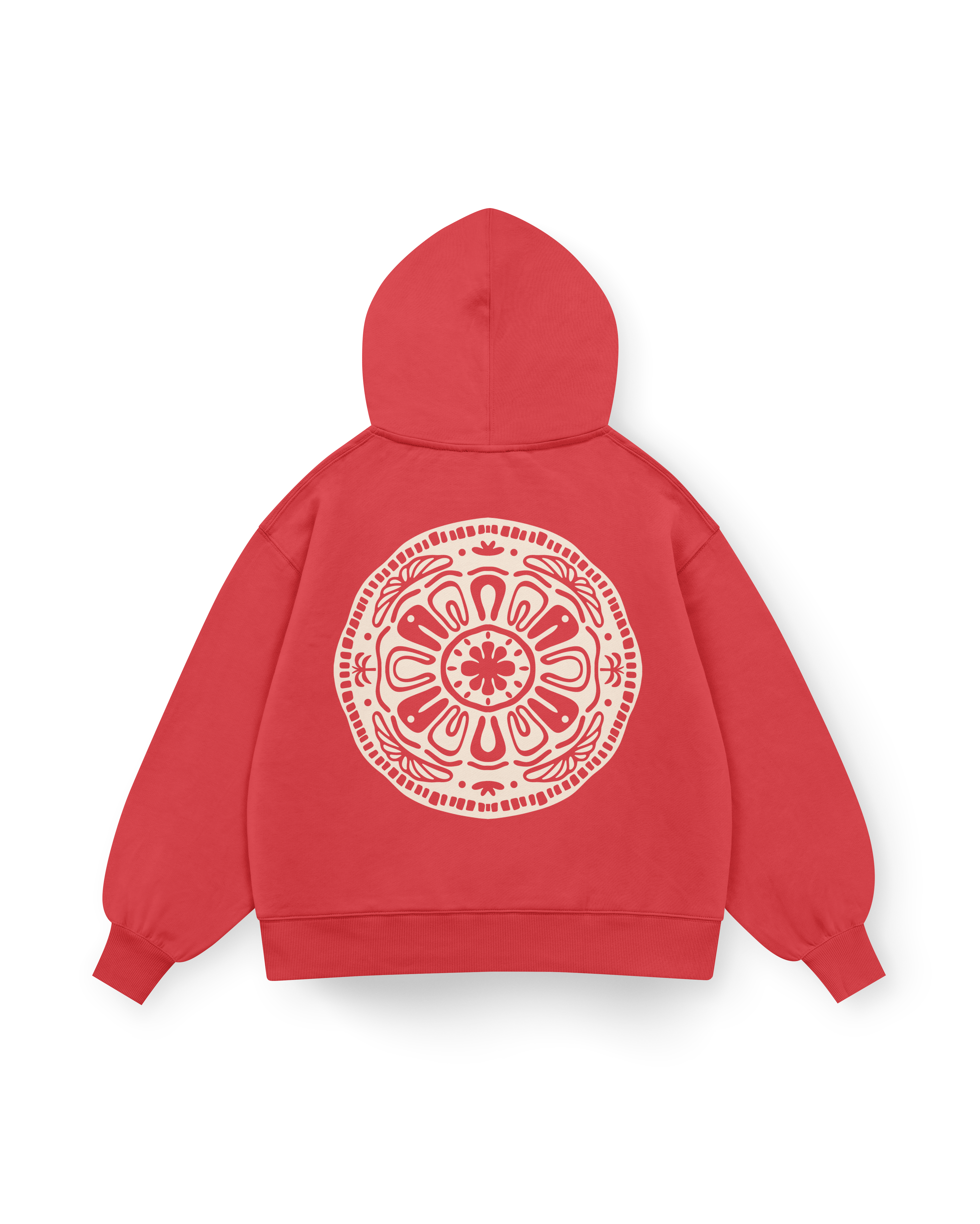 Surf Geometric Hoodie Oversized