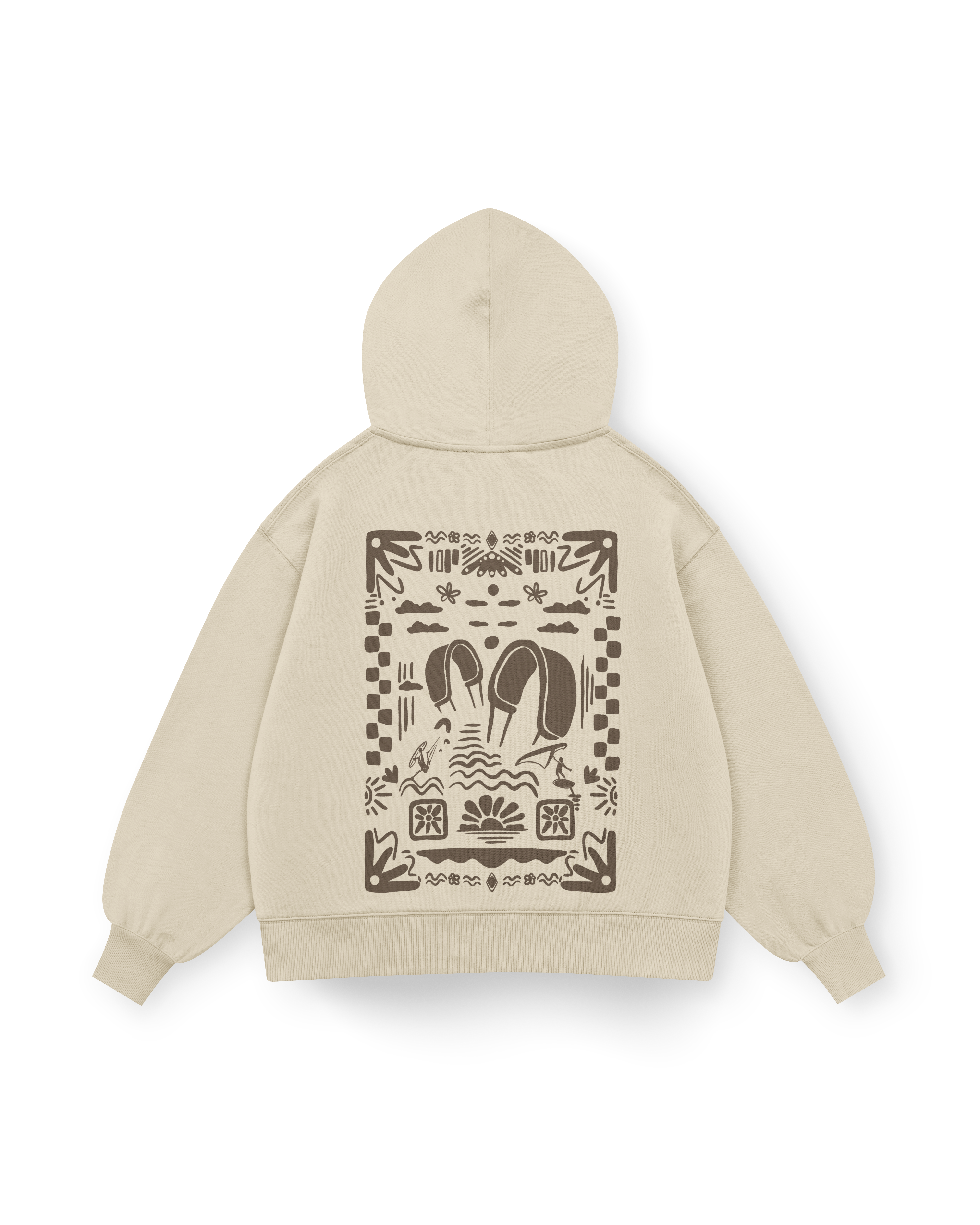 Boho Beach Hoodie Oversized