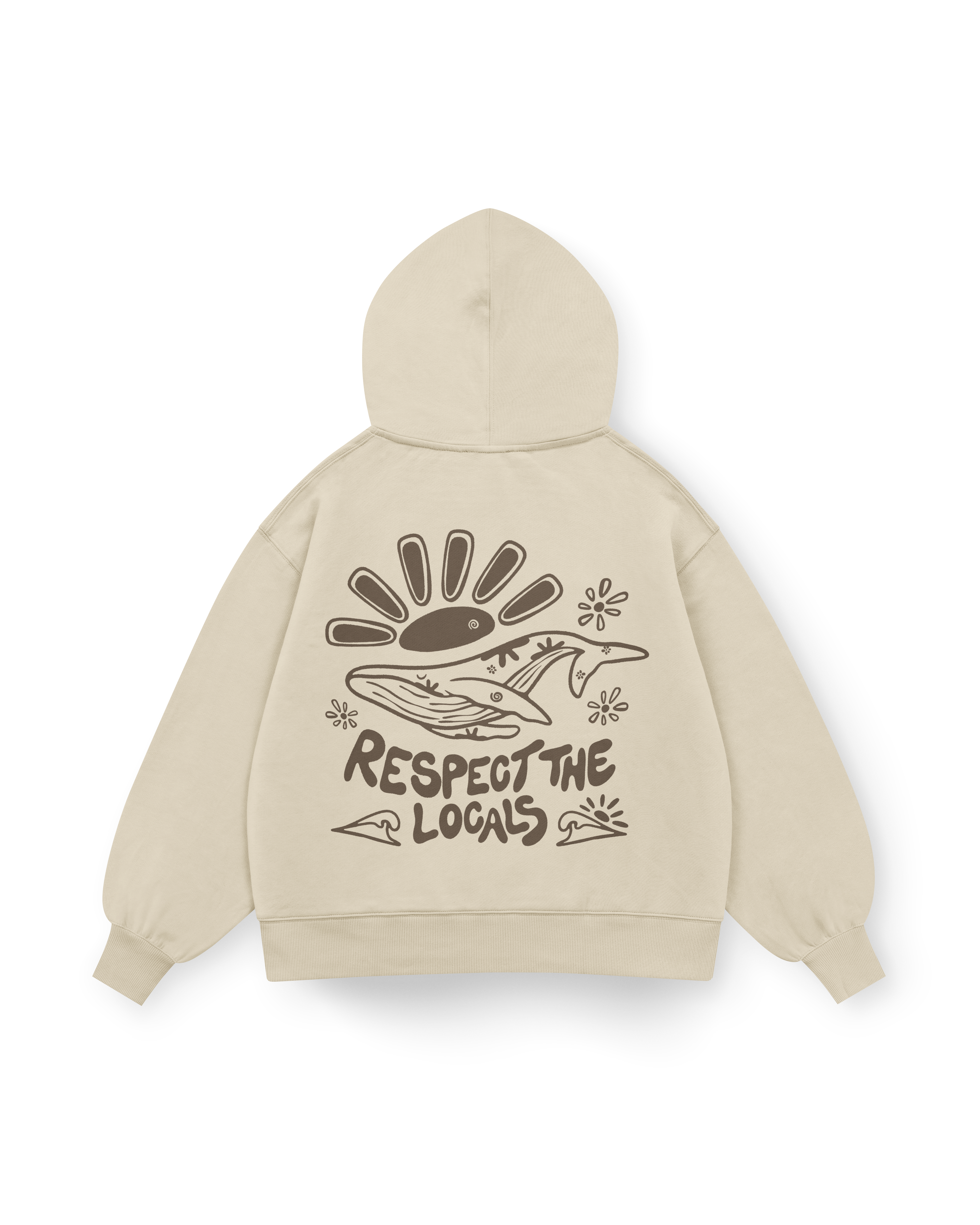 Respect The Locals Hoodie Oversized