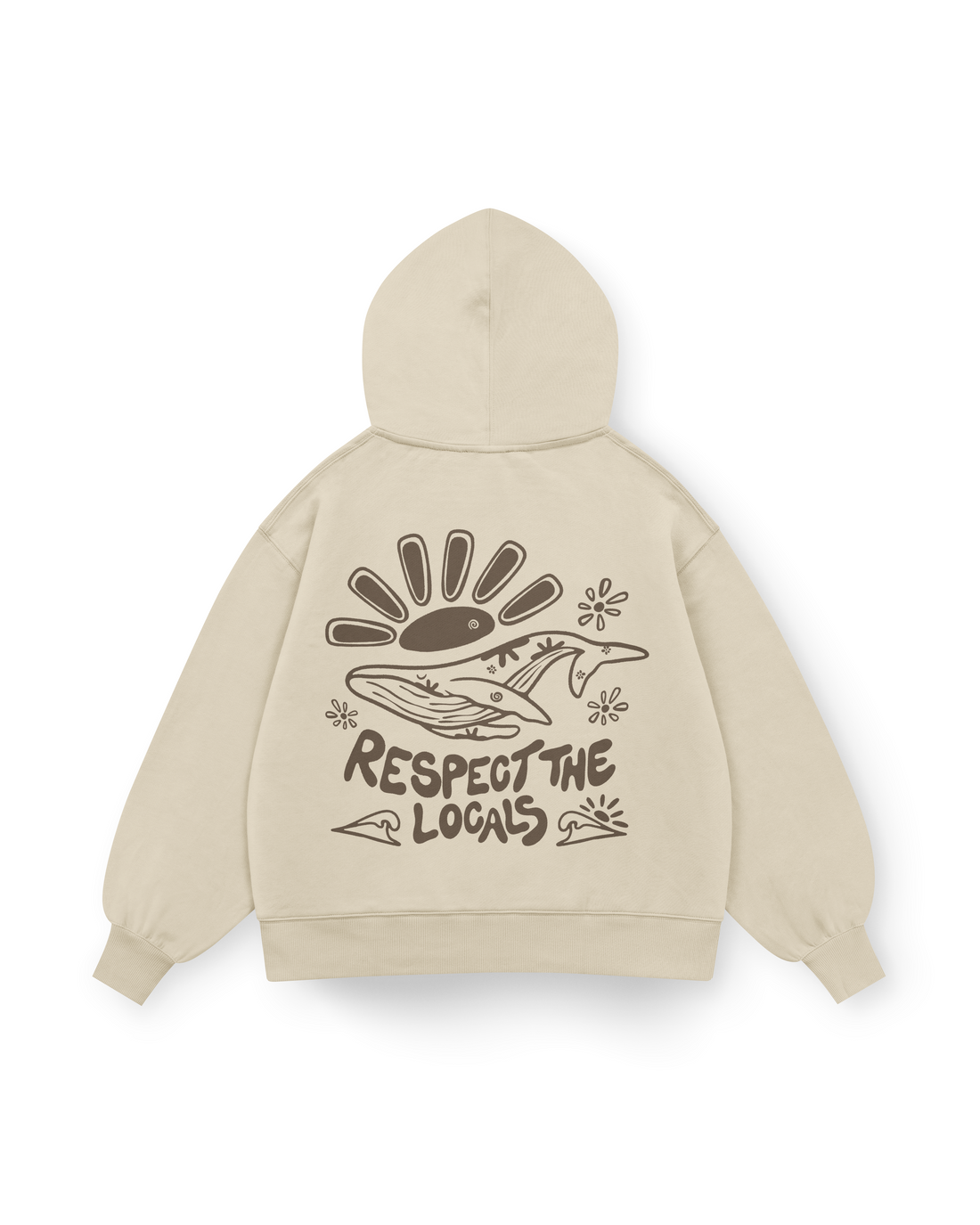 Respect The Locals Hoodie Oversized