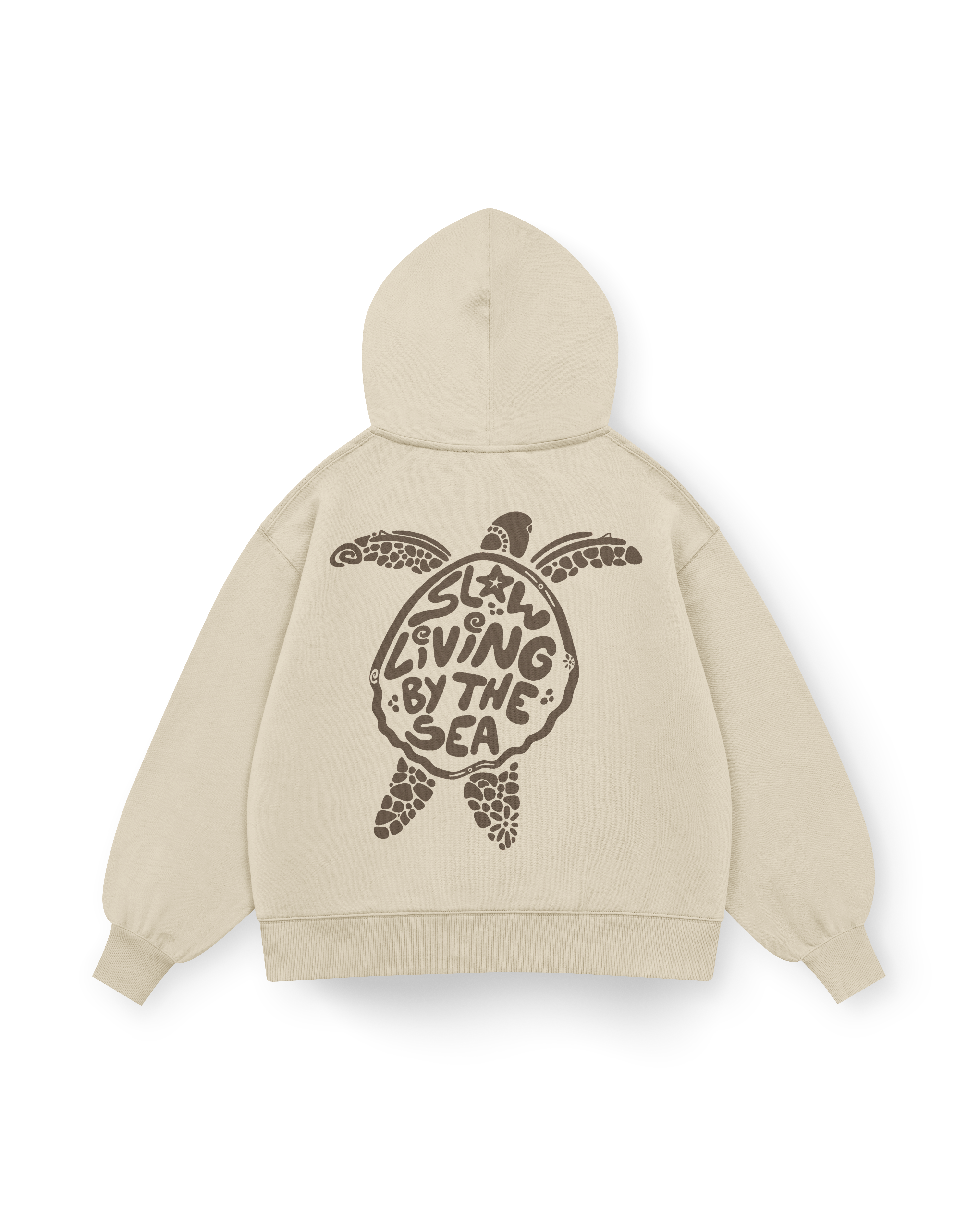 Slow Living By The Sea Hoodie Oversized