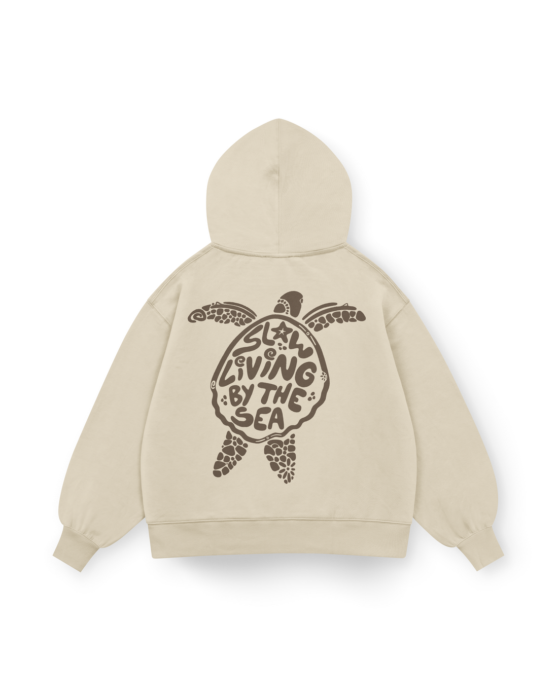 Slow Living By The Sea Hoodie Oversized