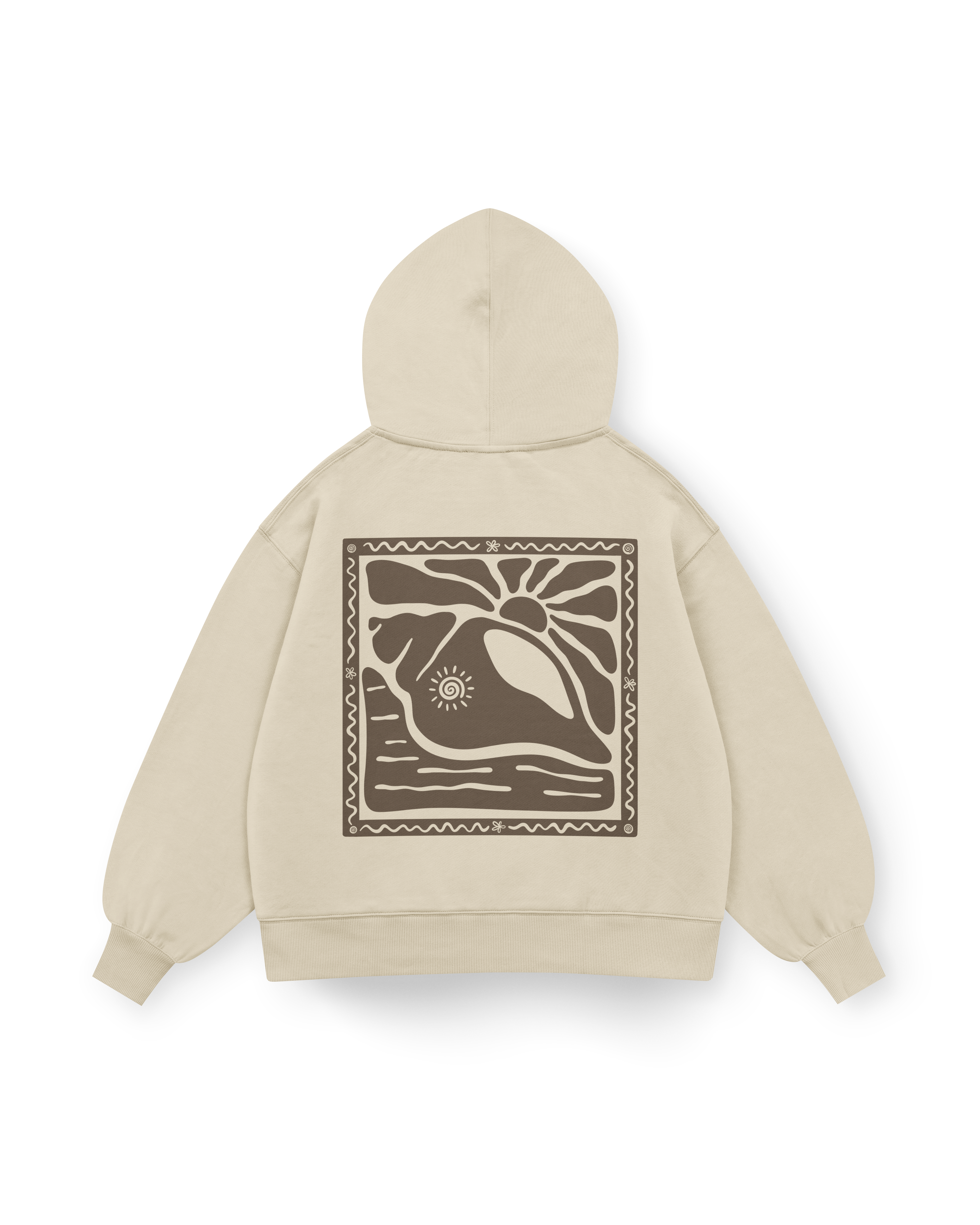 Sunny Seashell Hoodie Oversized