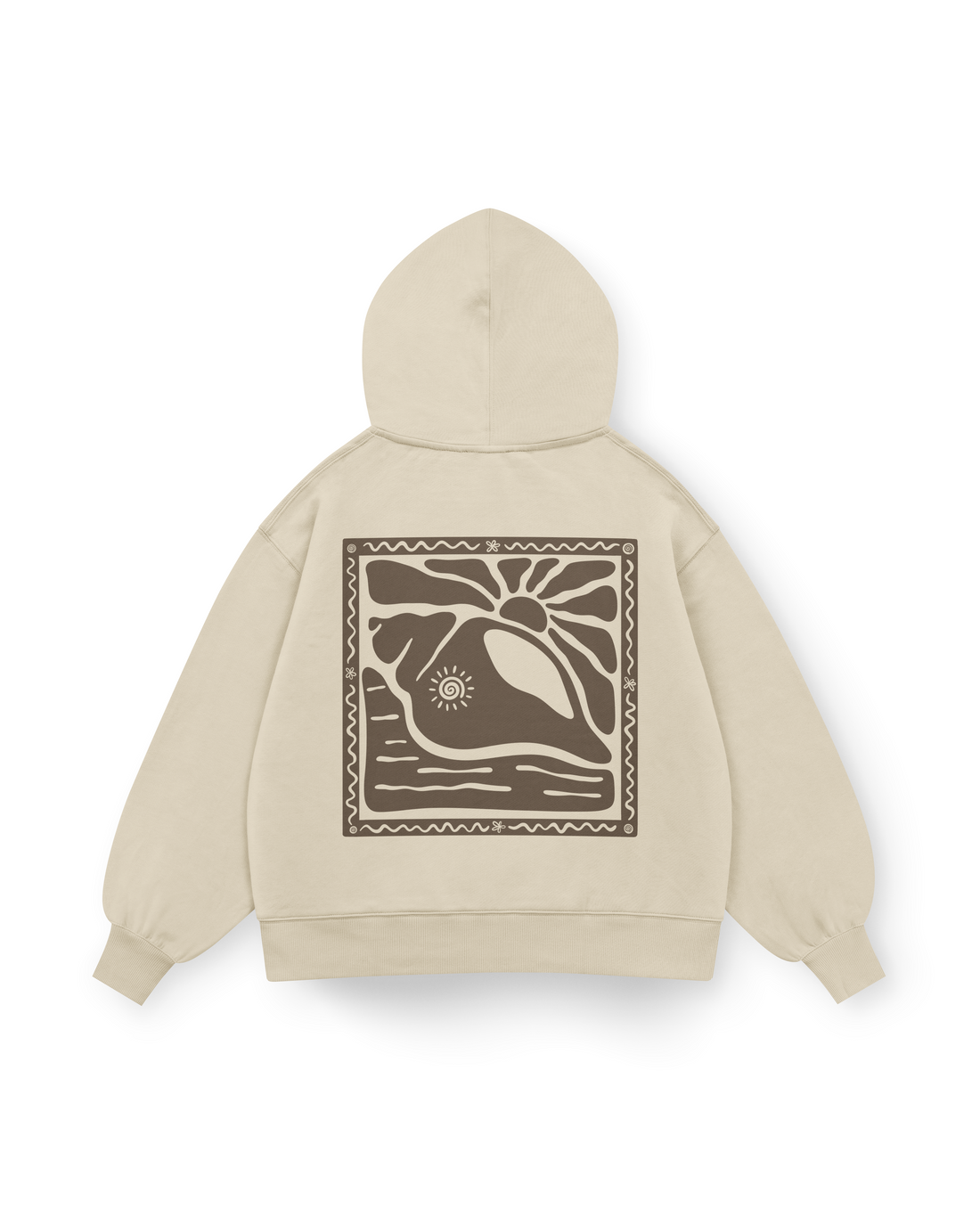Sunny Seashell Hoodie Oversized