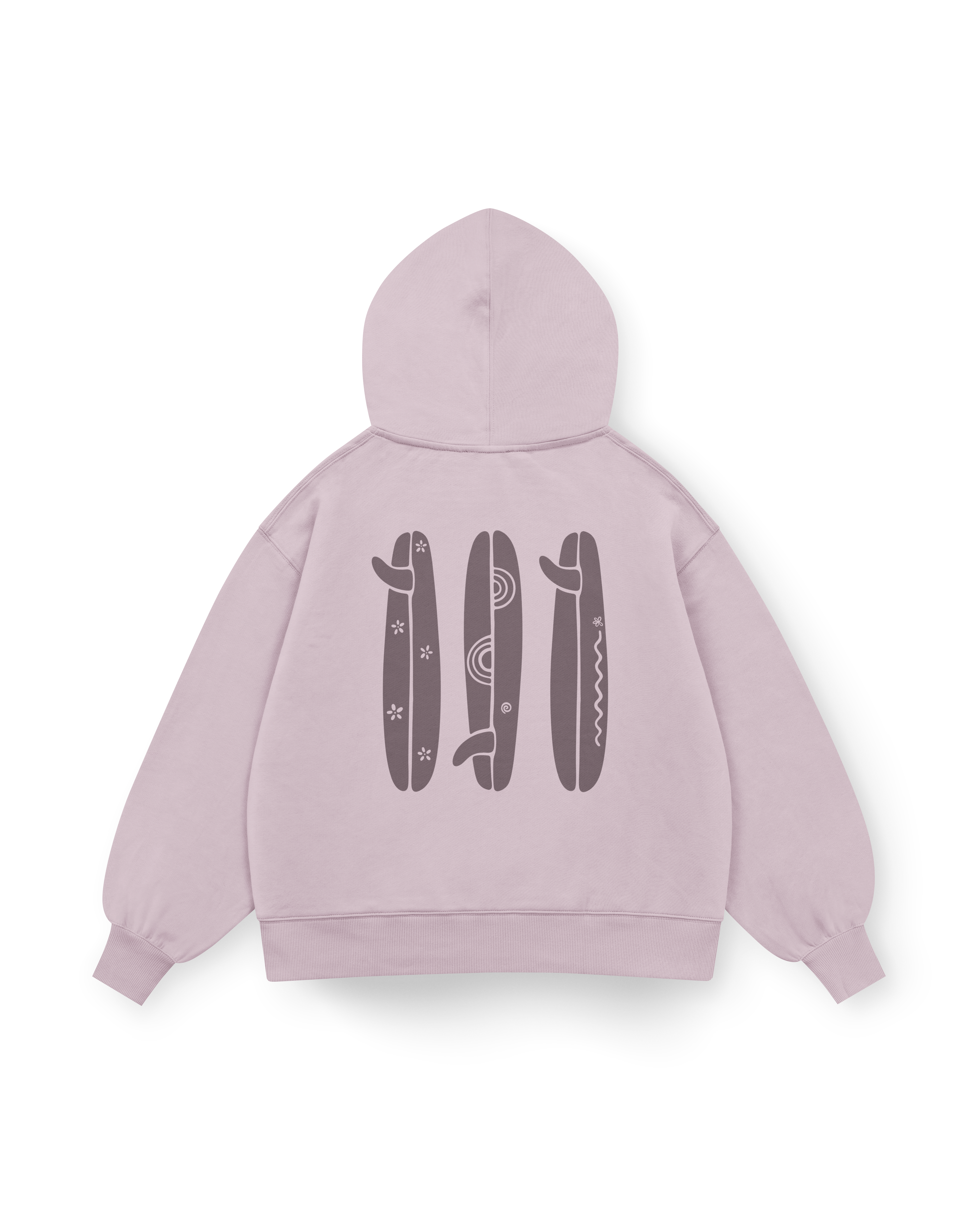 Boho Surfboard Hoodie Oversized