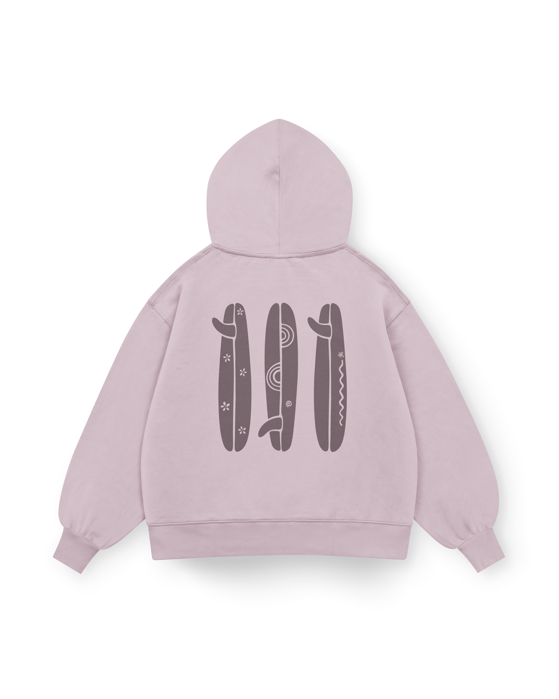 Boho Surfboard Hoodie Oversized