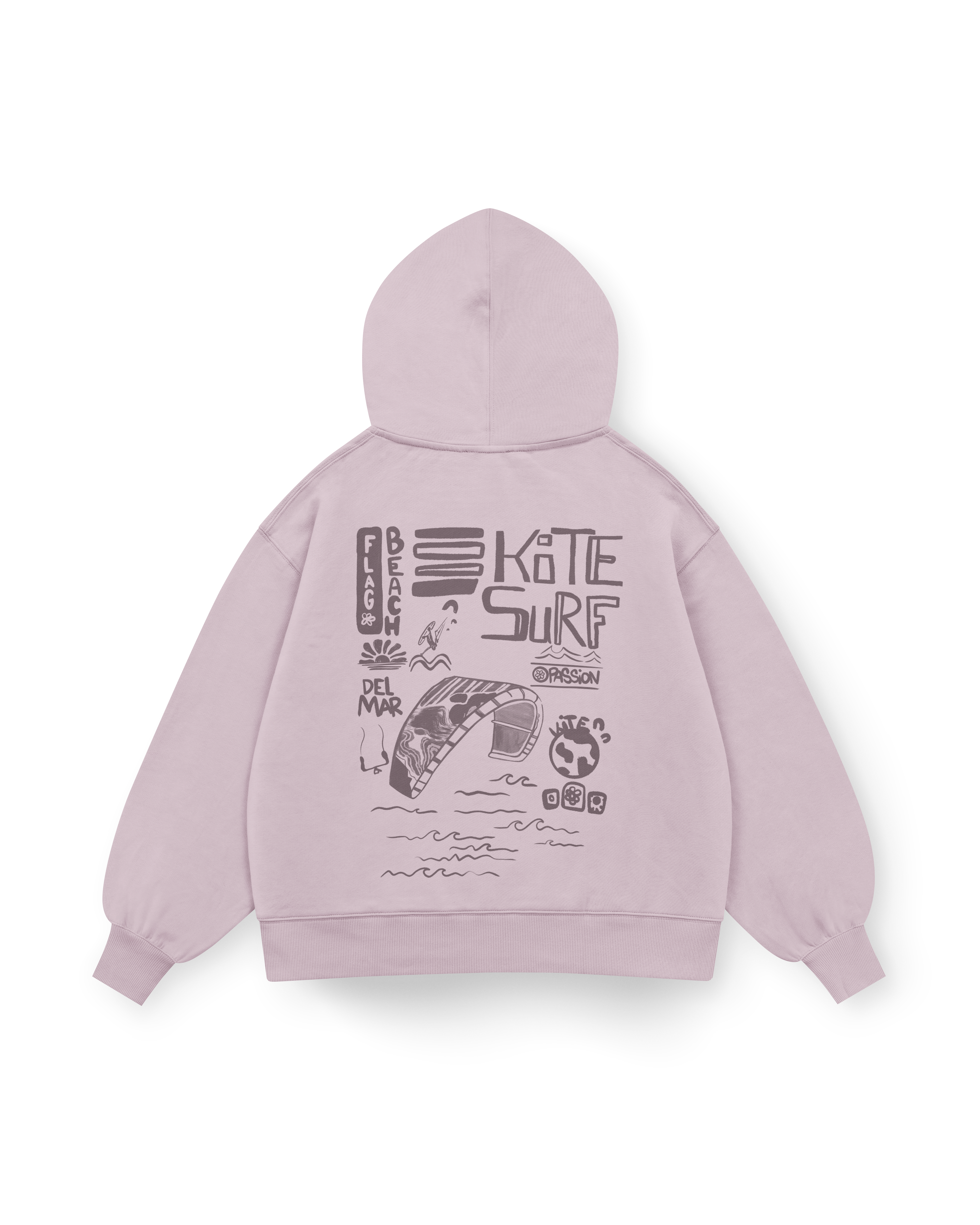 Flag Beach Hoodie Oversized