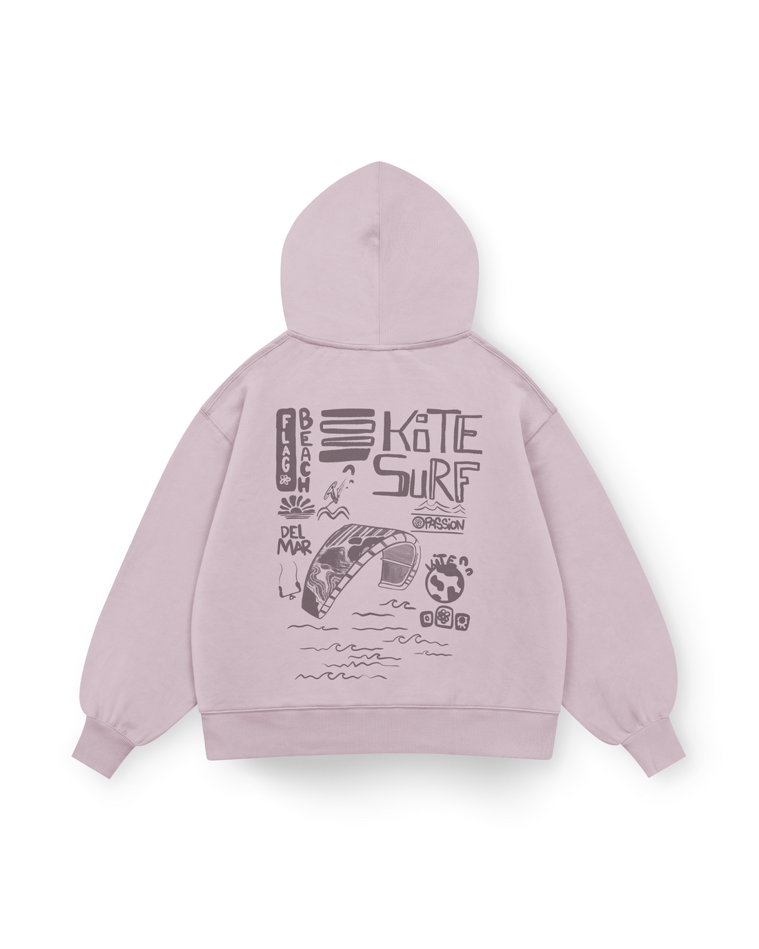 Flag Beach Hoodie Oversized