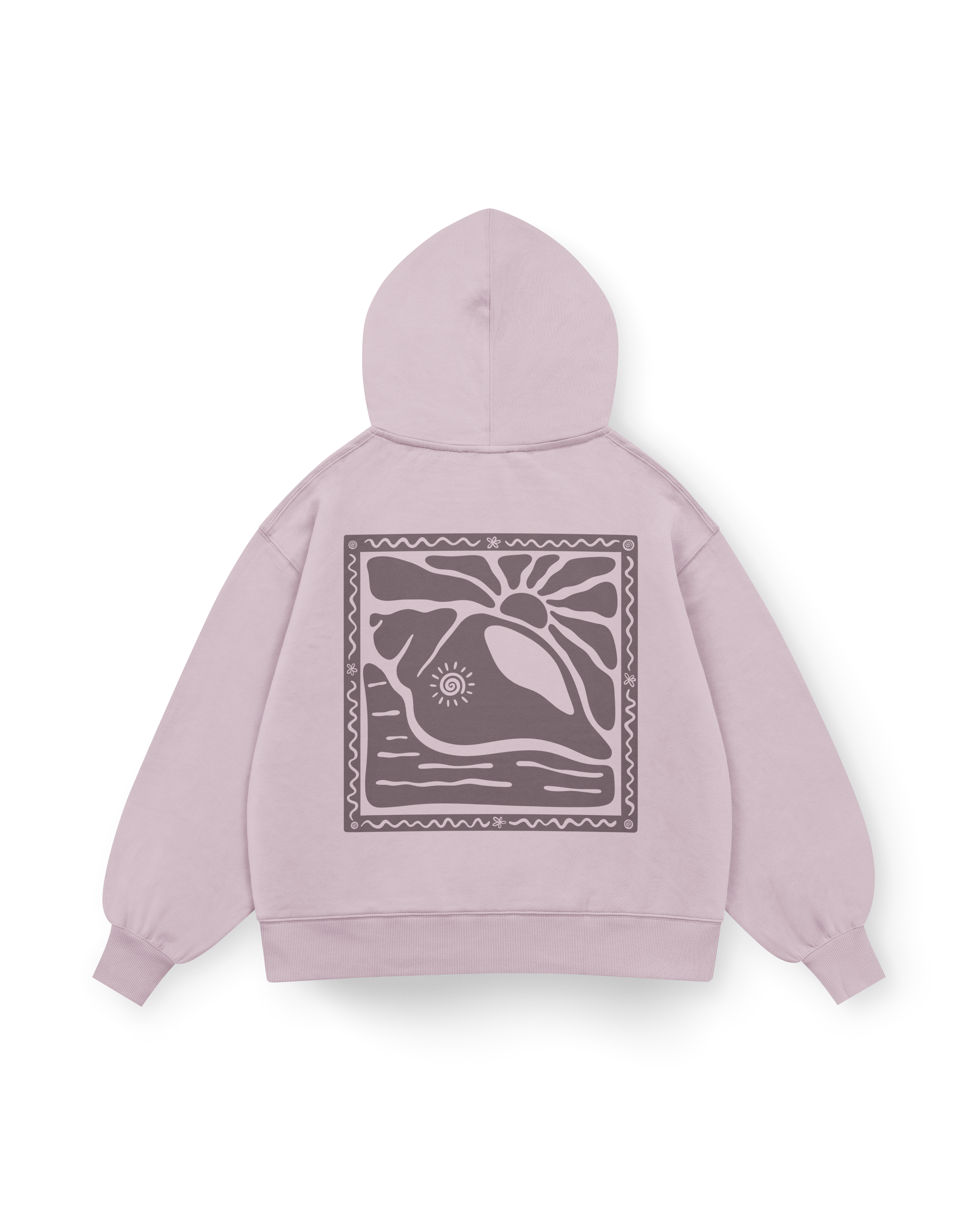 Sunny Seashell Hoodie Oversized