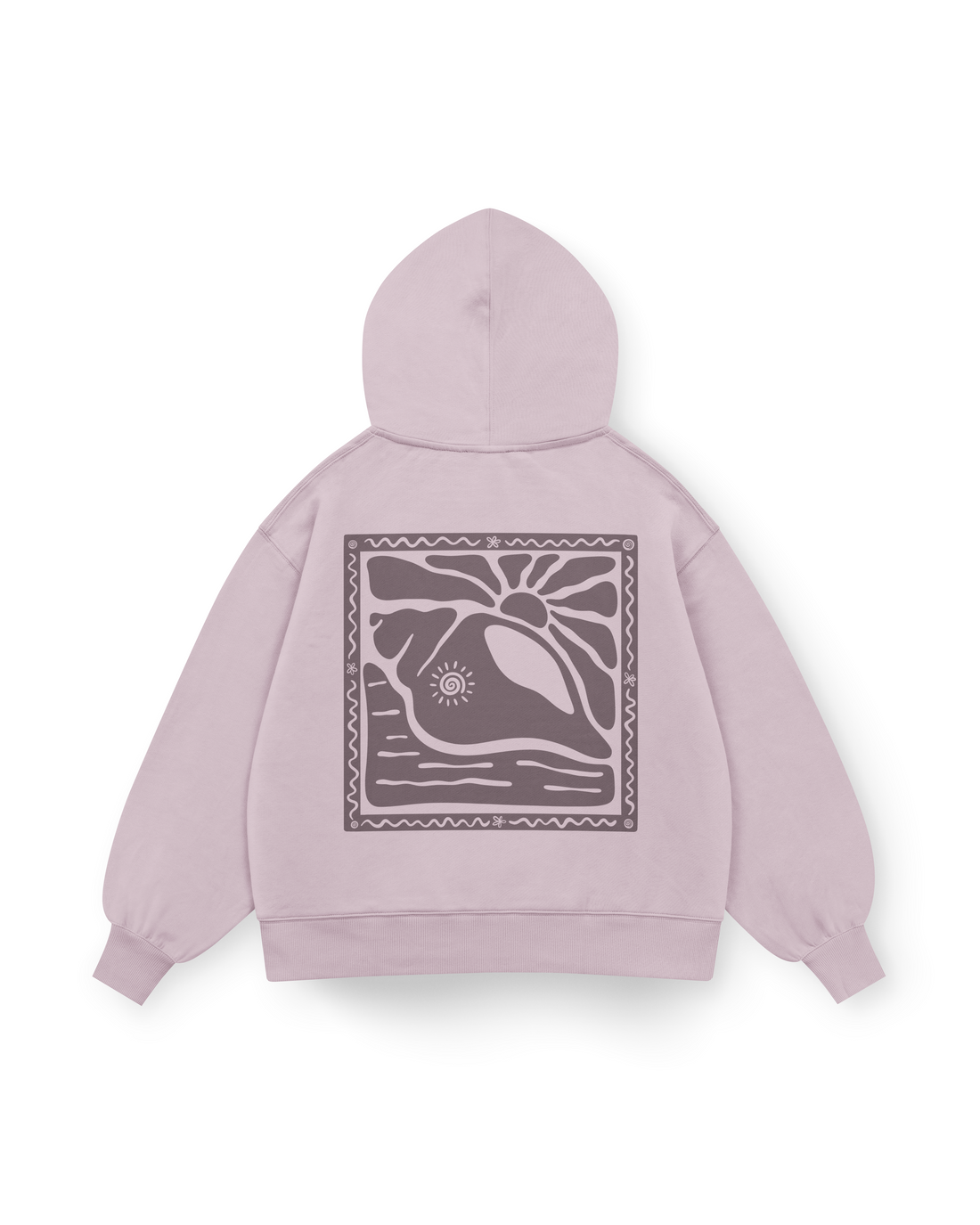 Sunny Seashell Hoodie Oversized