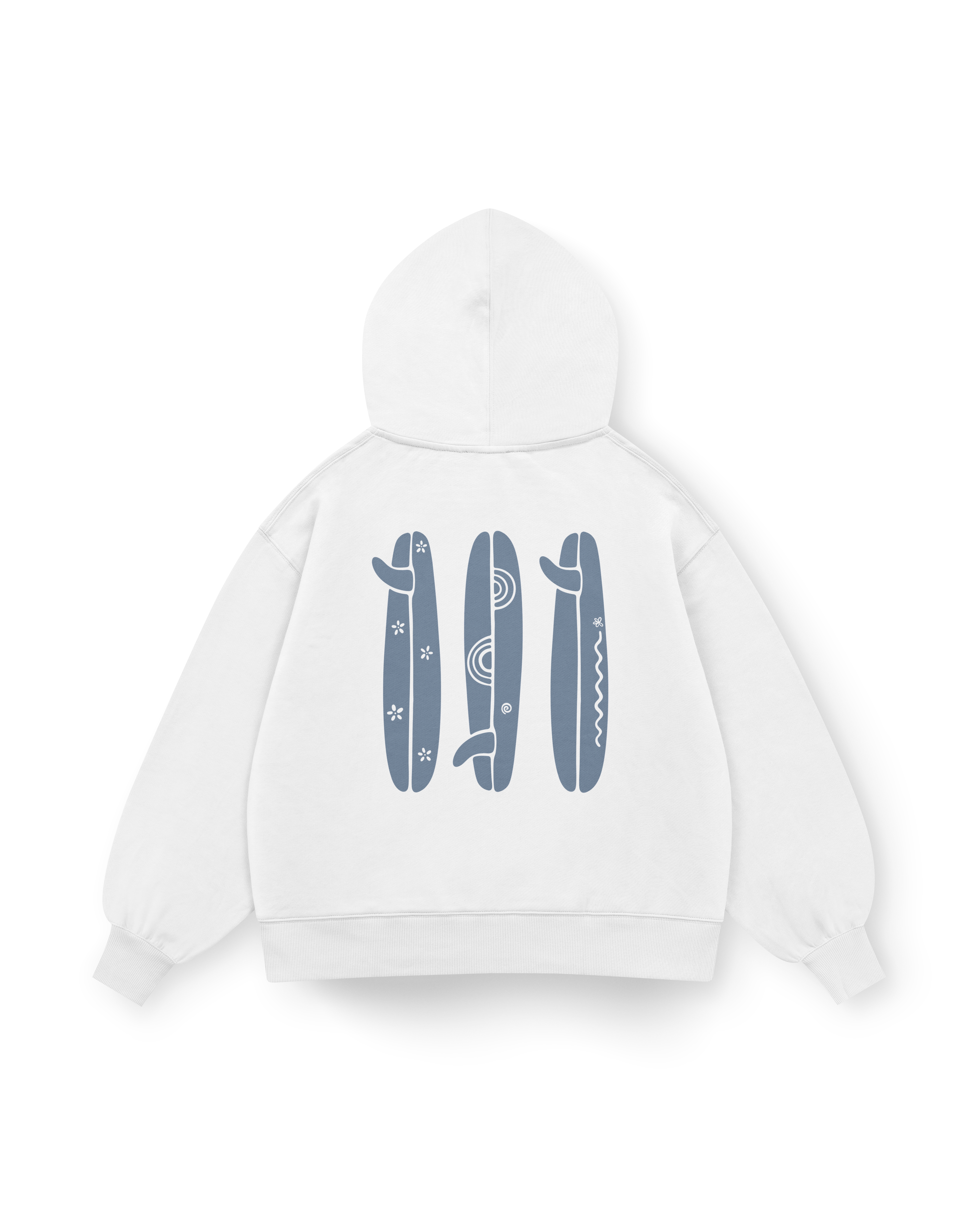Boho Surfboard Hoodie Oversized