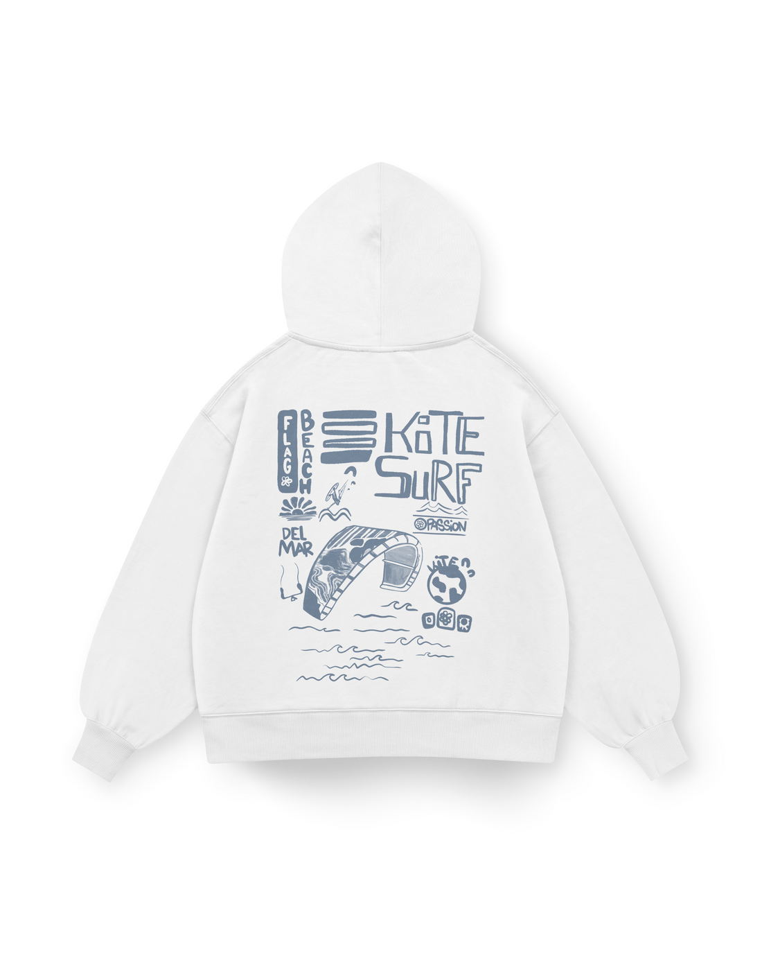 Flag Beach Hoodie Oversized