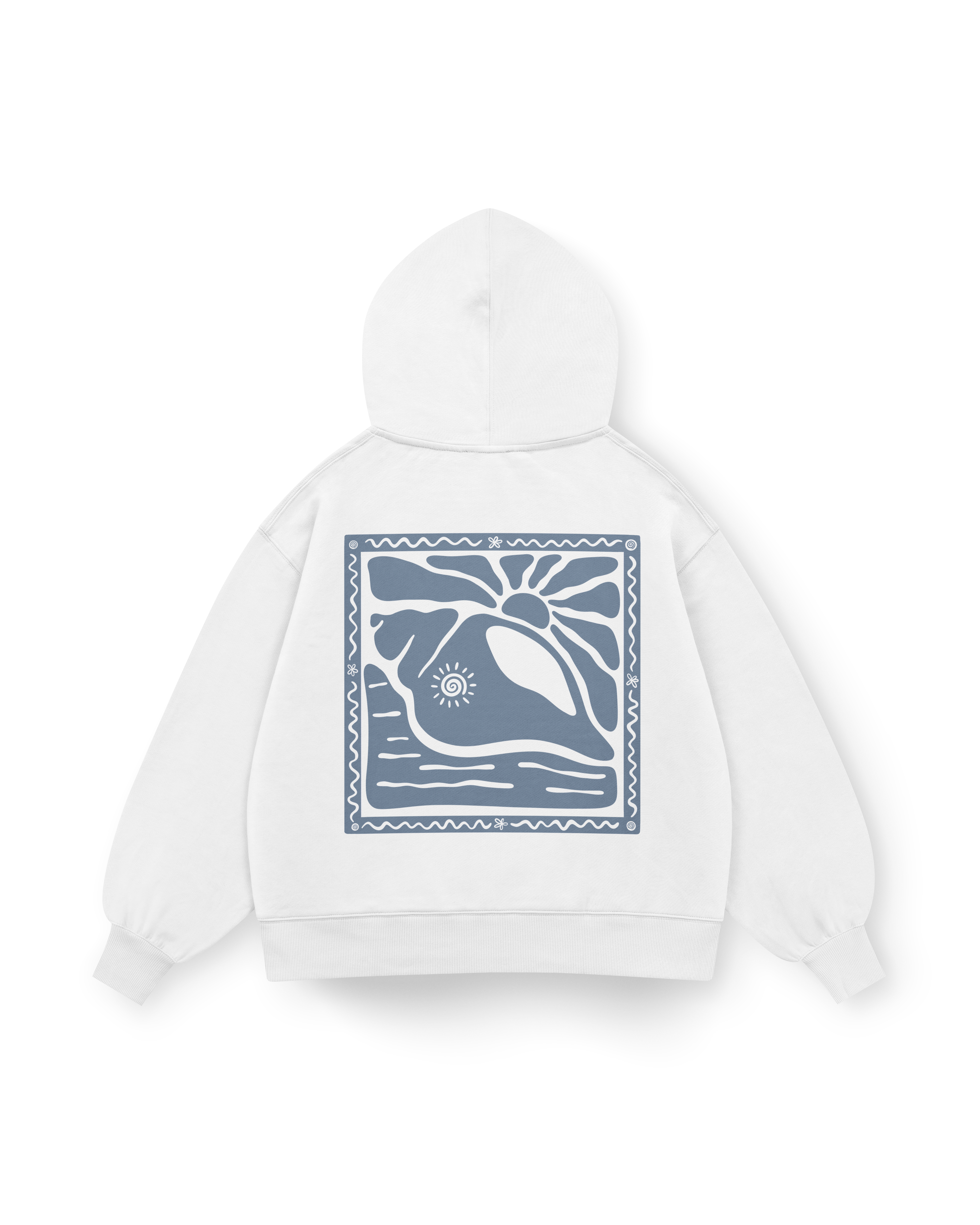 Sunny Seashell Hoodie Oversized