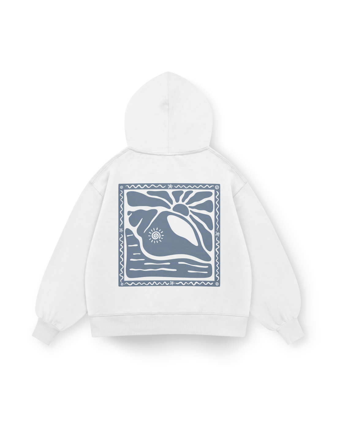 Sunny Seashell Hoodie Oversized