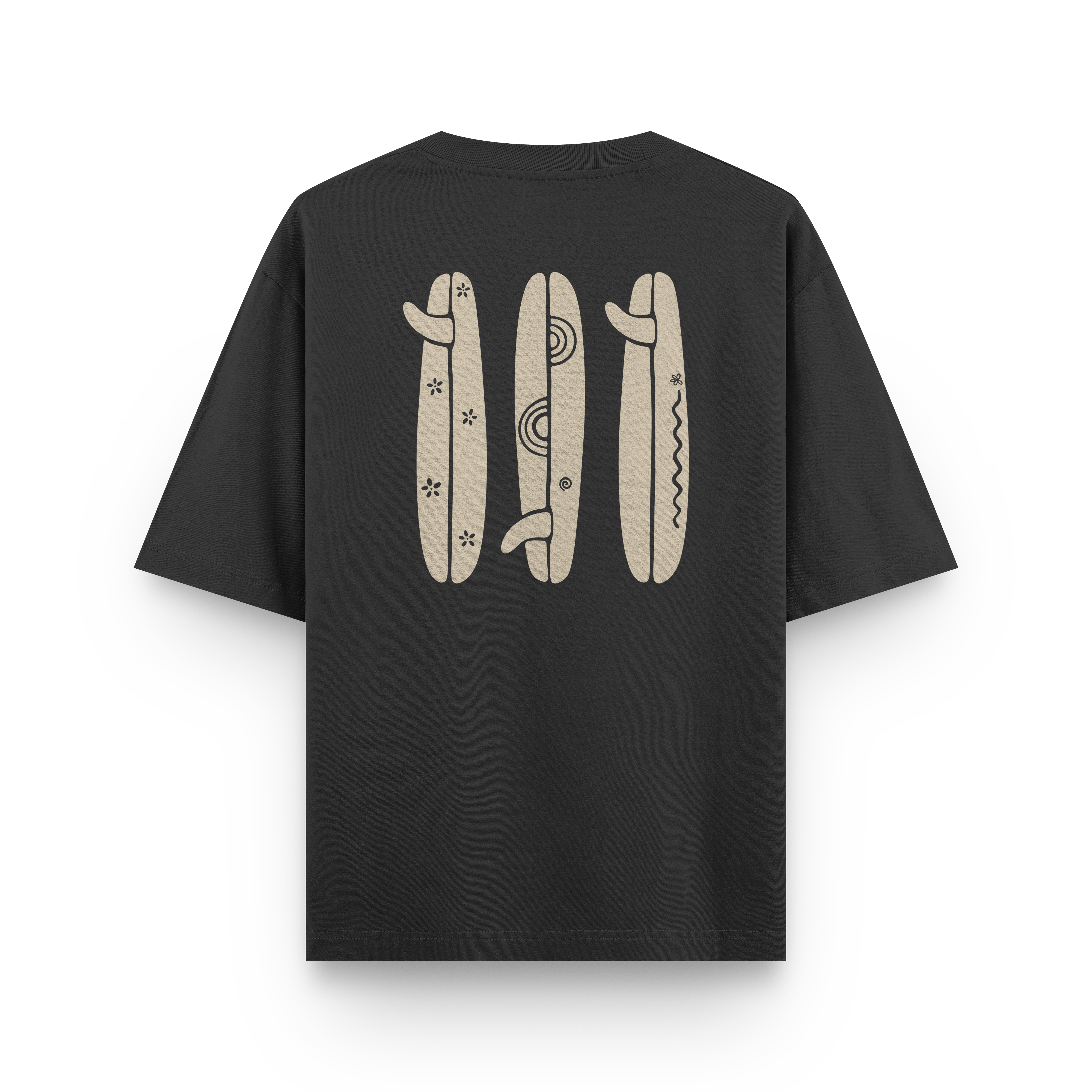 Boho Surfboard T-Shirt Oversized