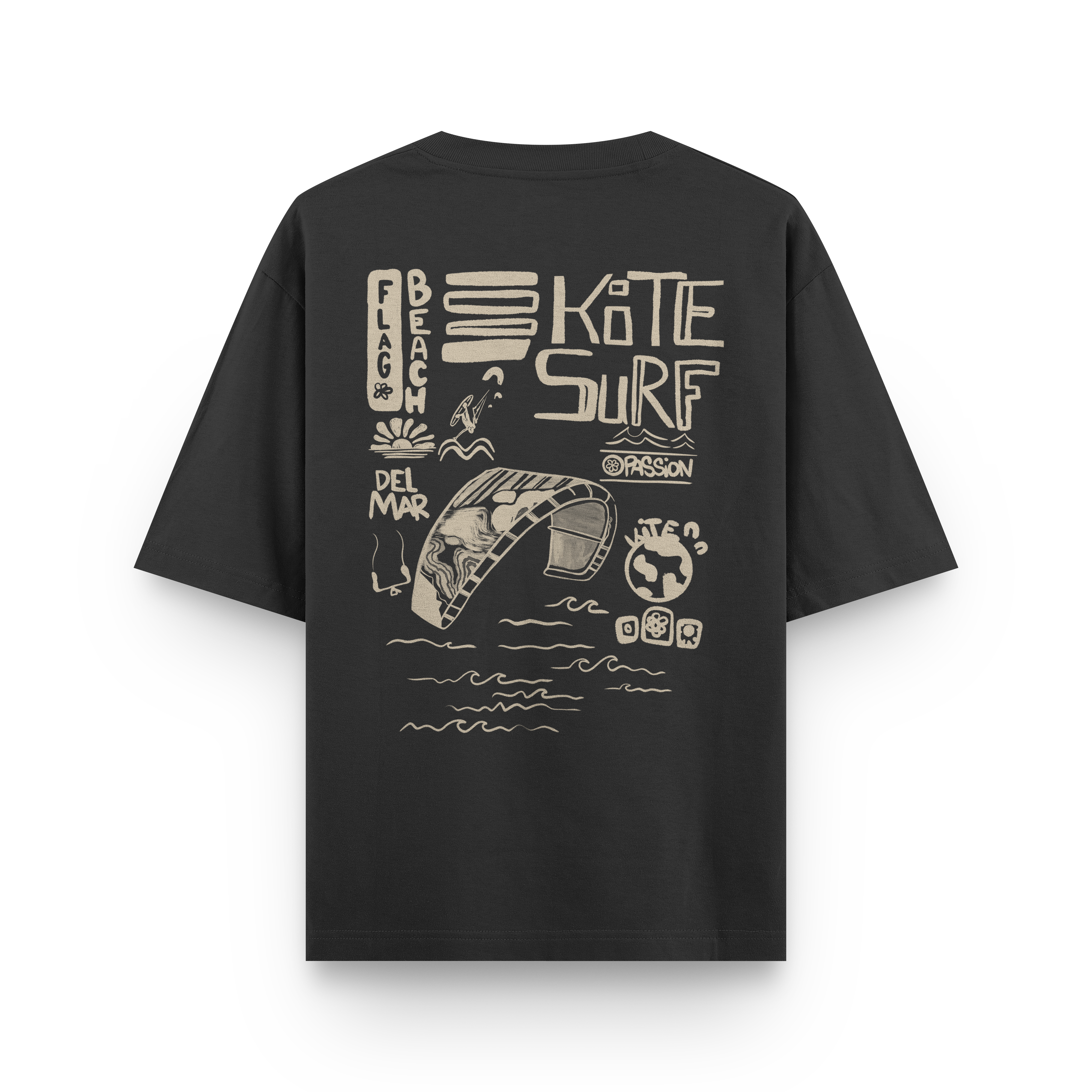 Flag Beach Oversized T-Shirt