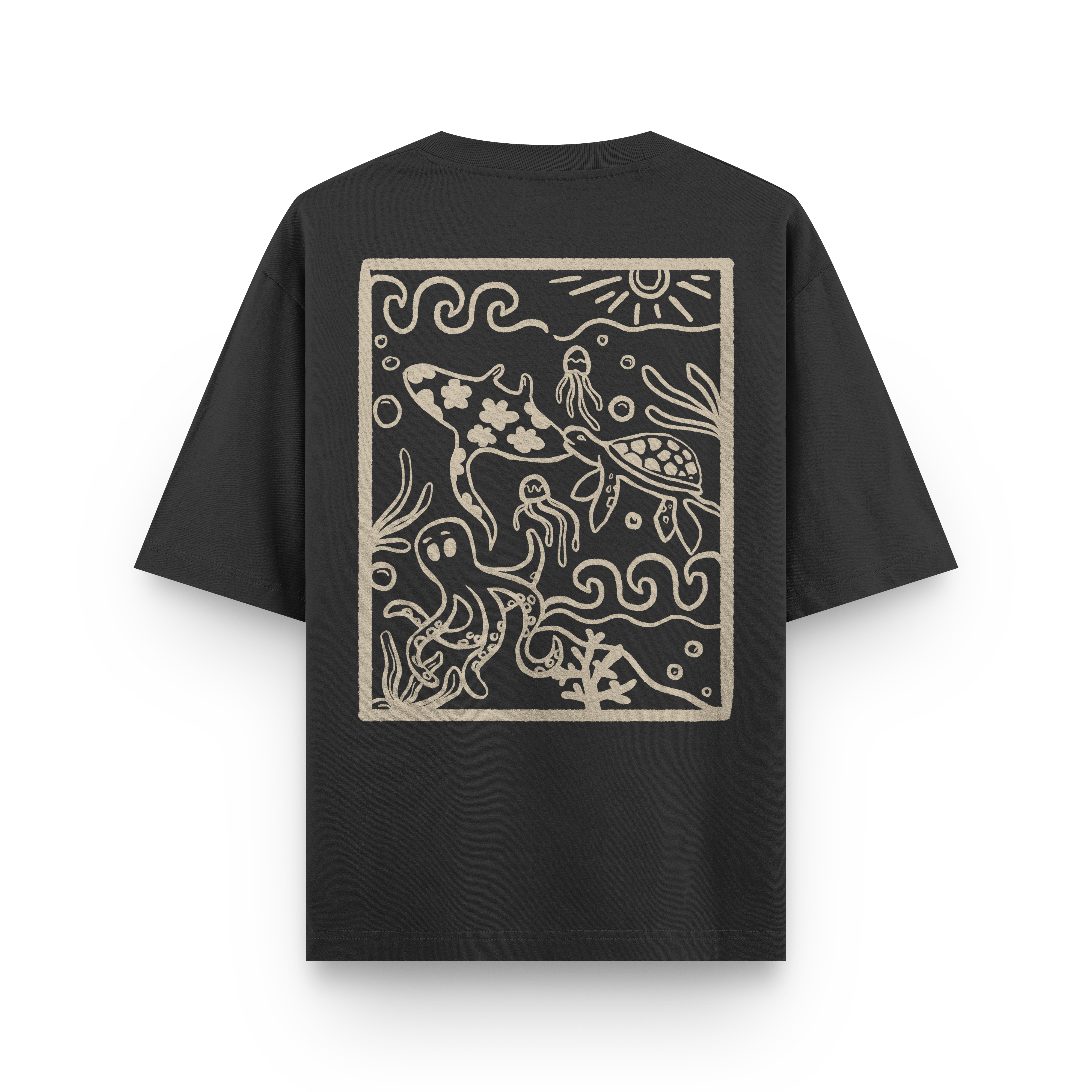 Ocean Creatures Oversized T-Shirt