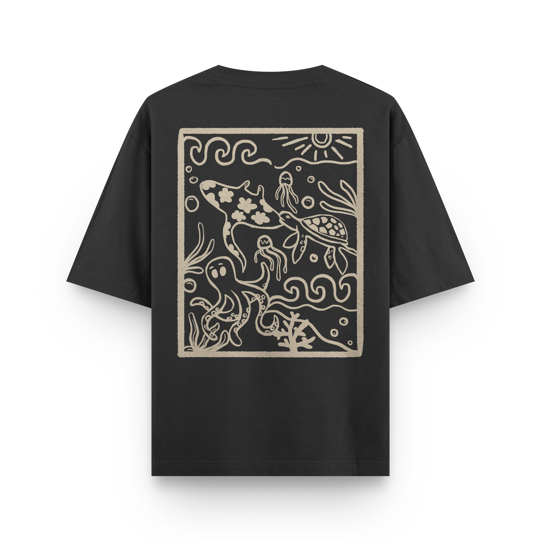Ocean Creatures Oversized T-Shirt