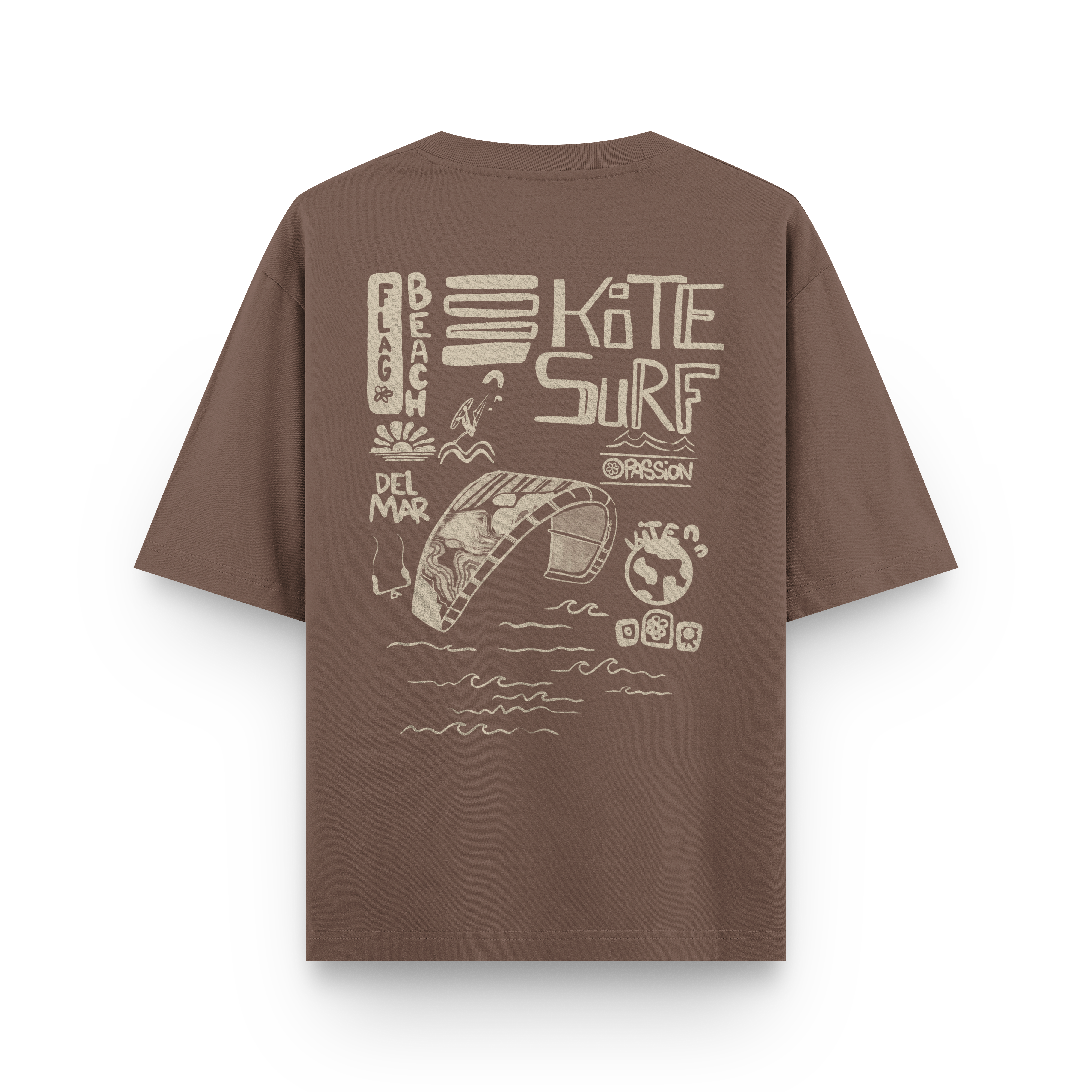Flag Beach Oversized T-Shirt