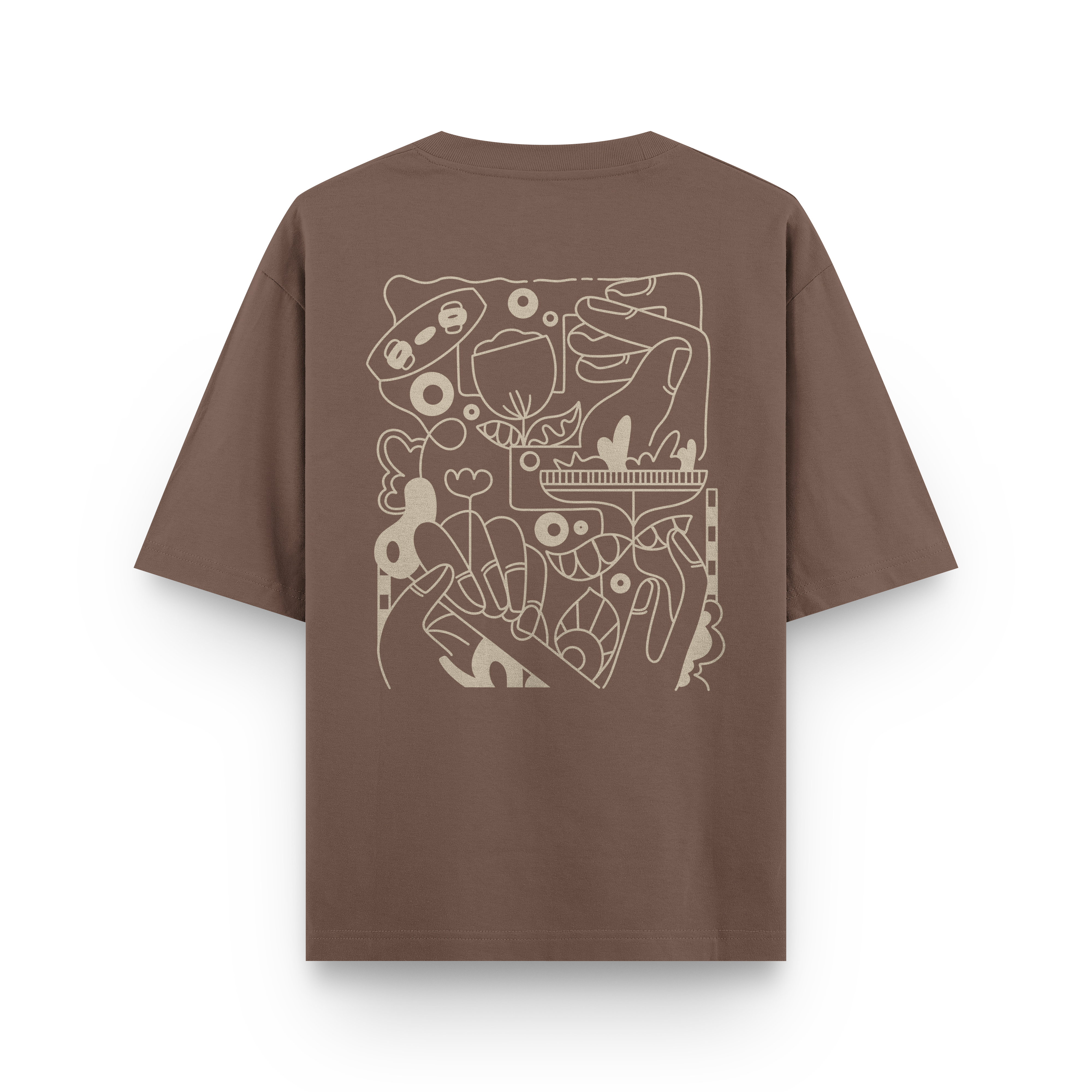 Kite Line Art T-Shirt Oversized