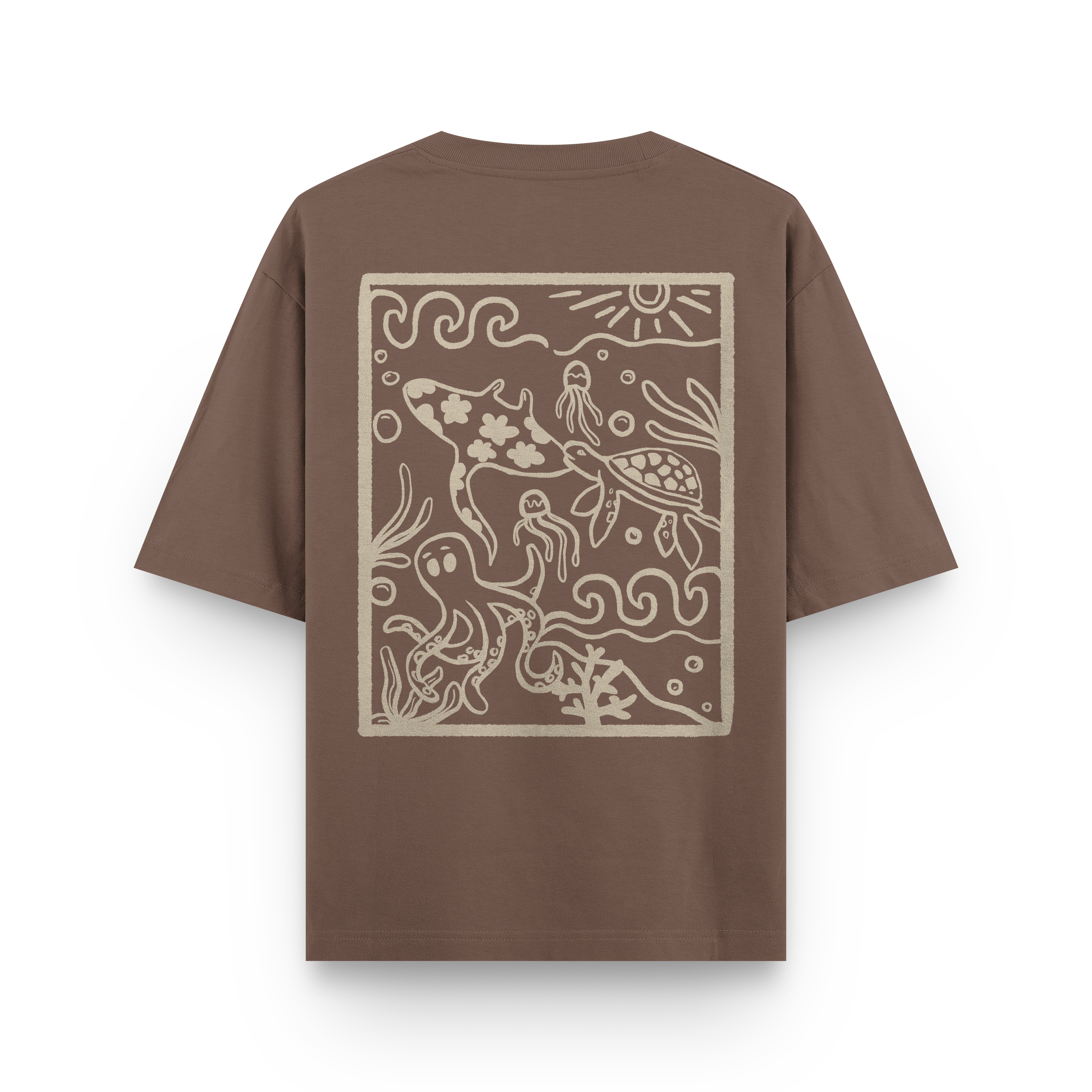 Ocean Creatures Oversized T-Shirt