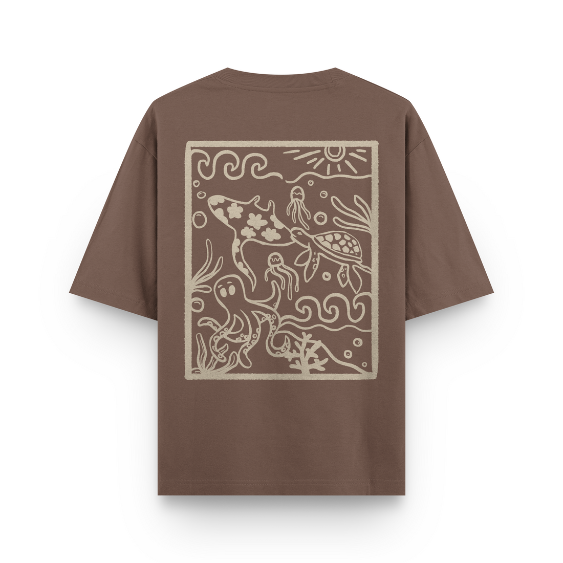 Ocean Creatures Oversized T-Shirt
