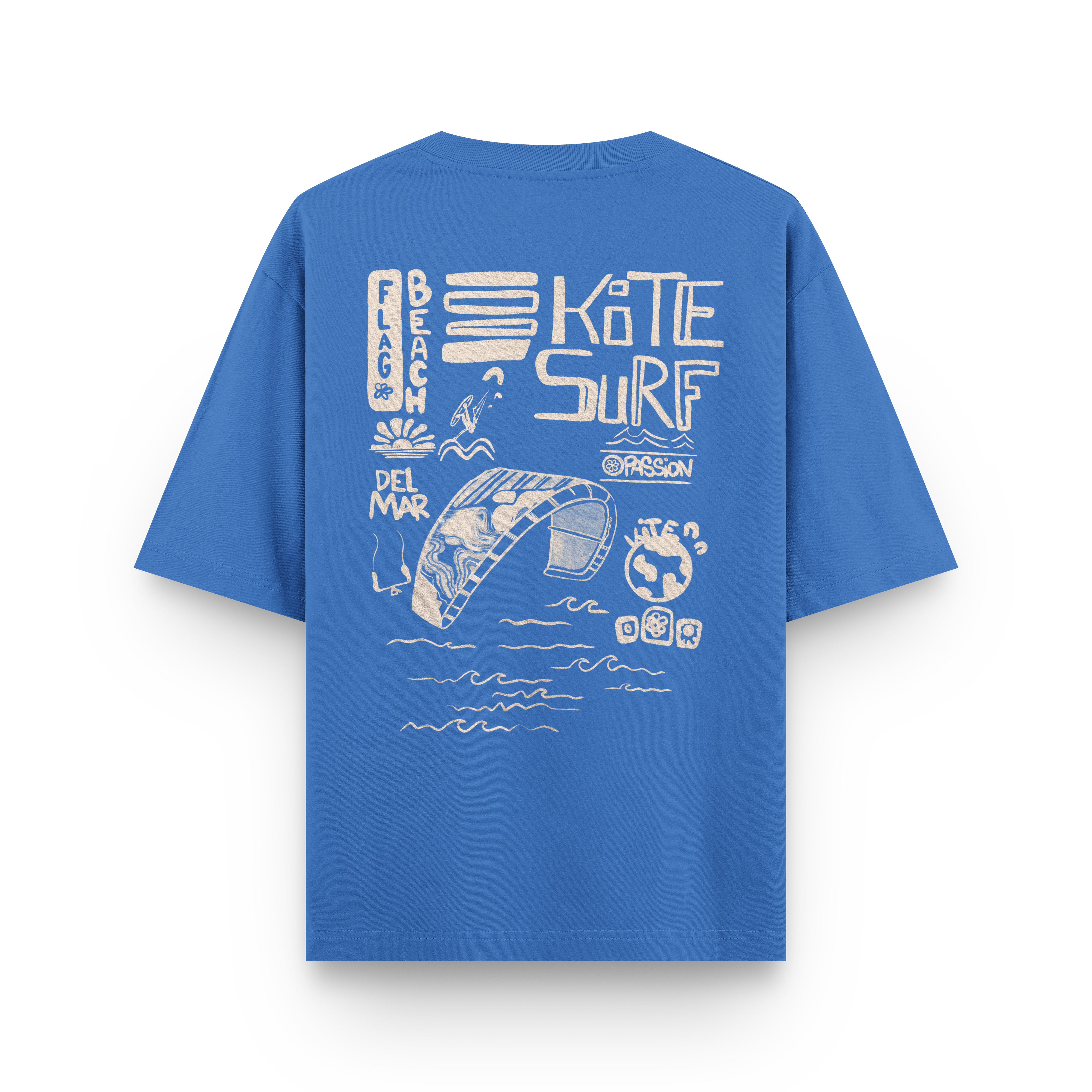 Flag Beach Oversized T-Shirt