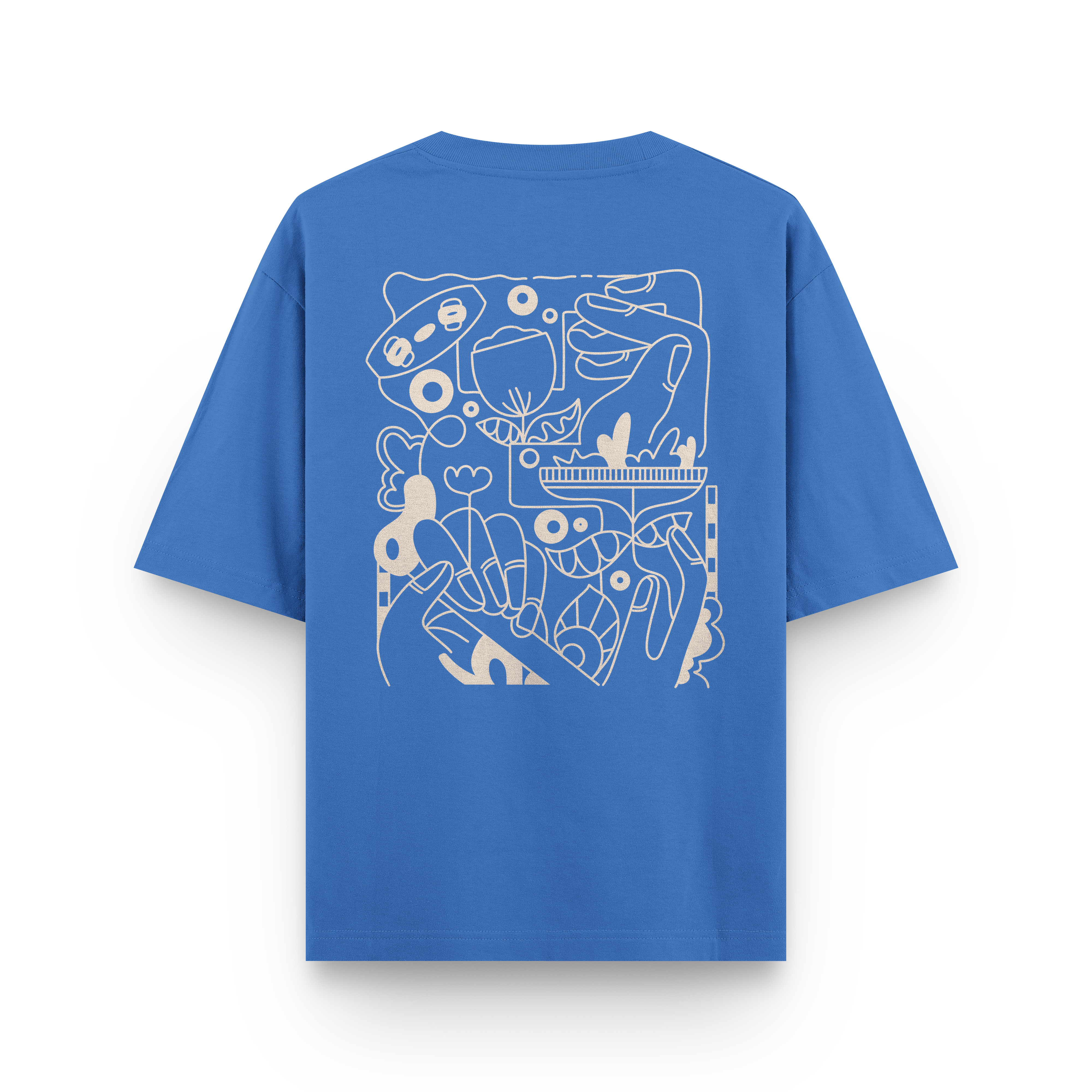 Kite Line Art T-Shirt Oversized
