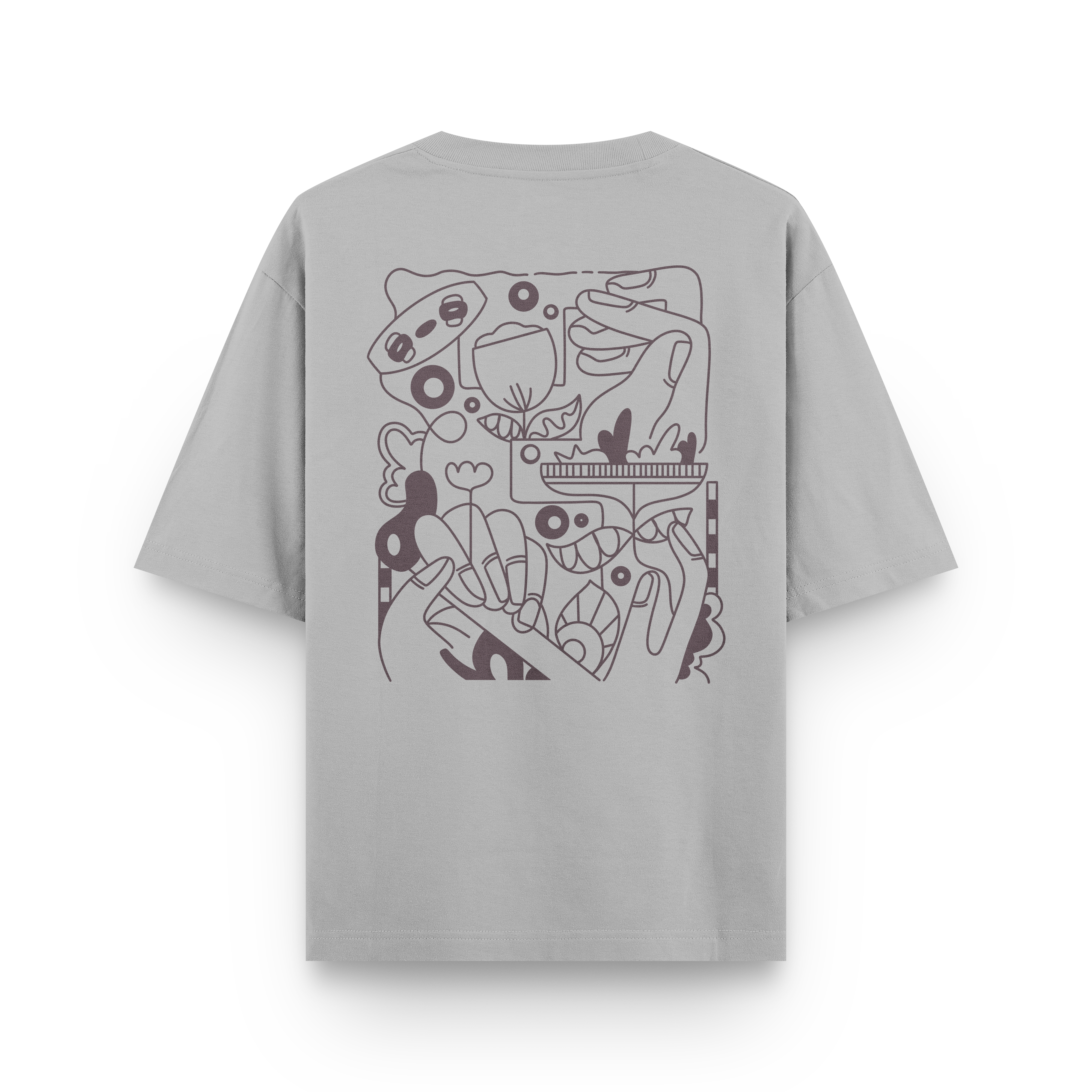 Kite Line Art T-Shirt Oversized