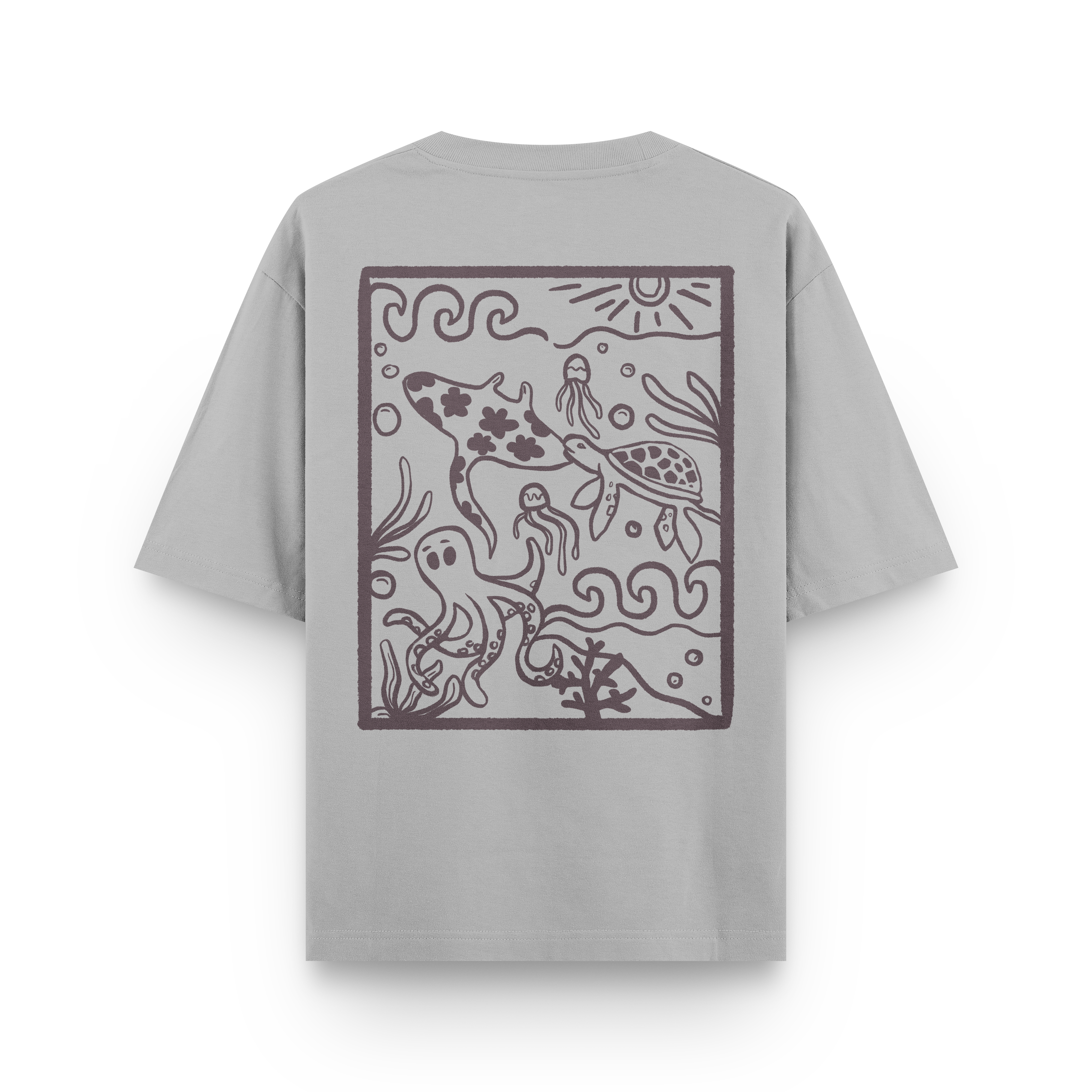 Ocean Creatures Oversized T-Shirt