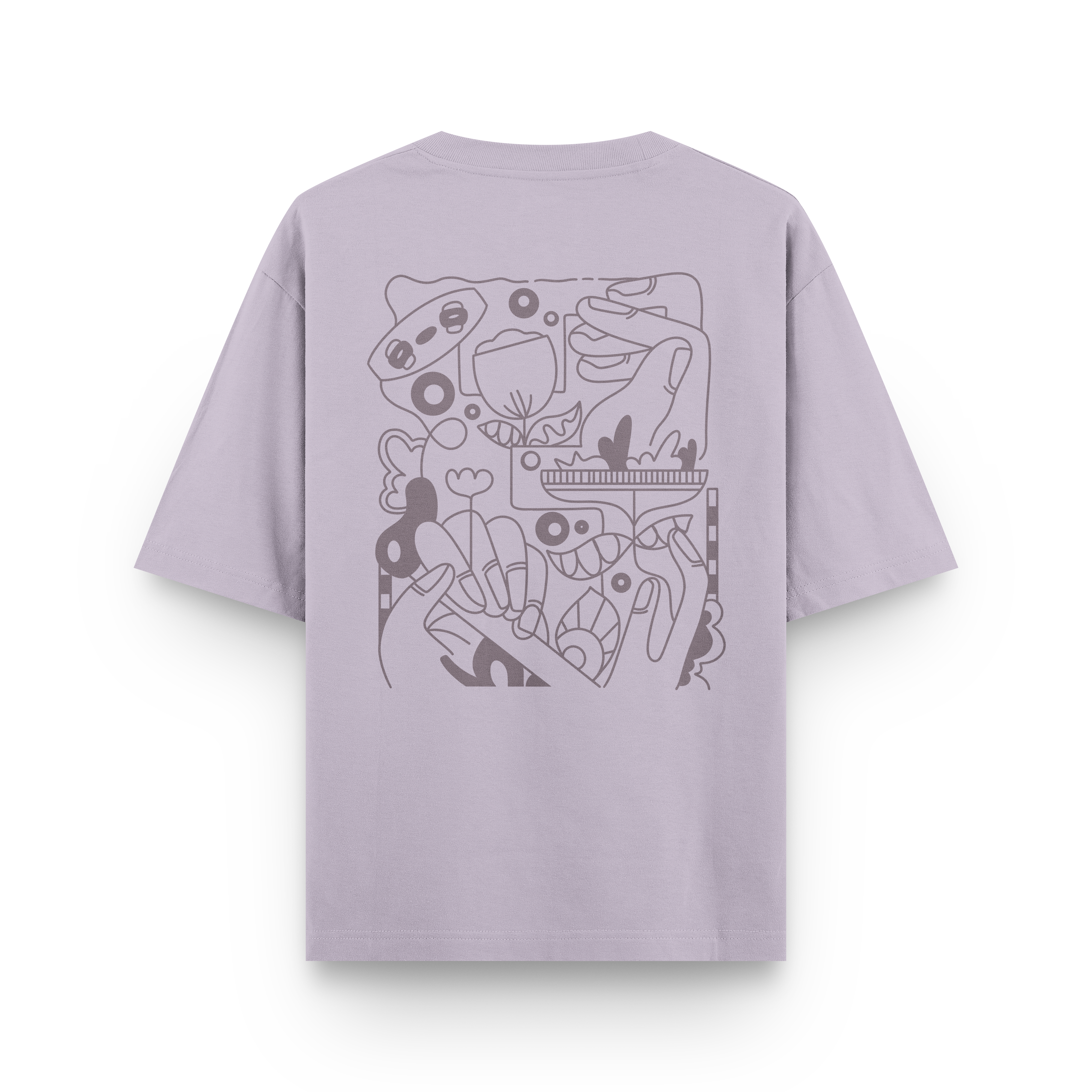 Kite Line Art T-Shirt Oversized