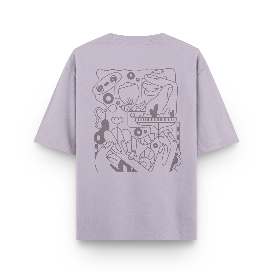 Kite Line Art T-Shirt Oversized