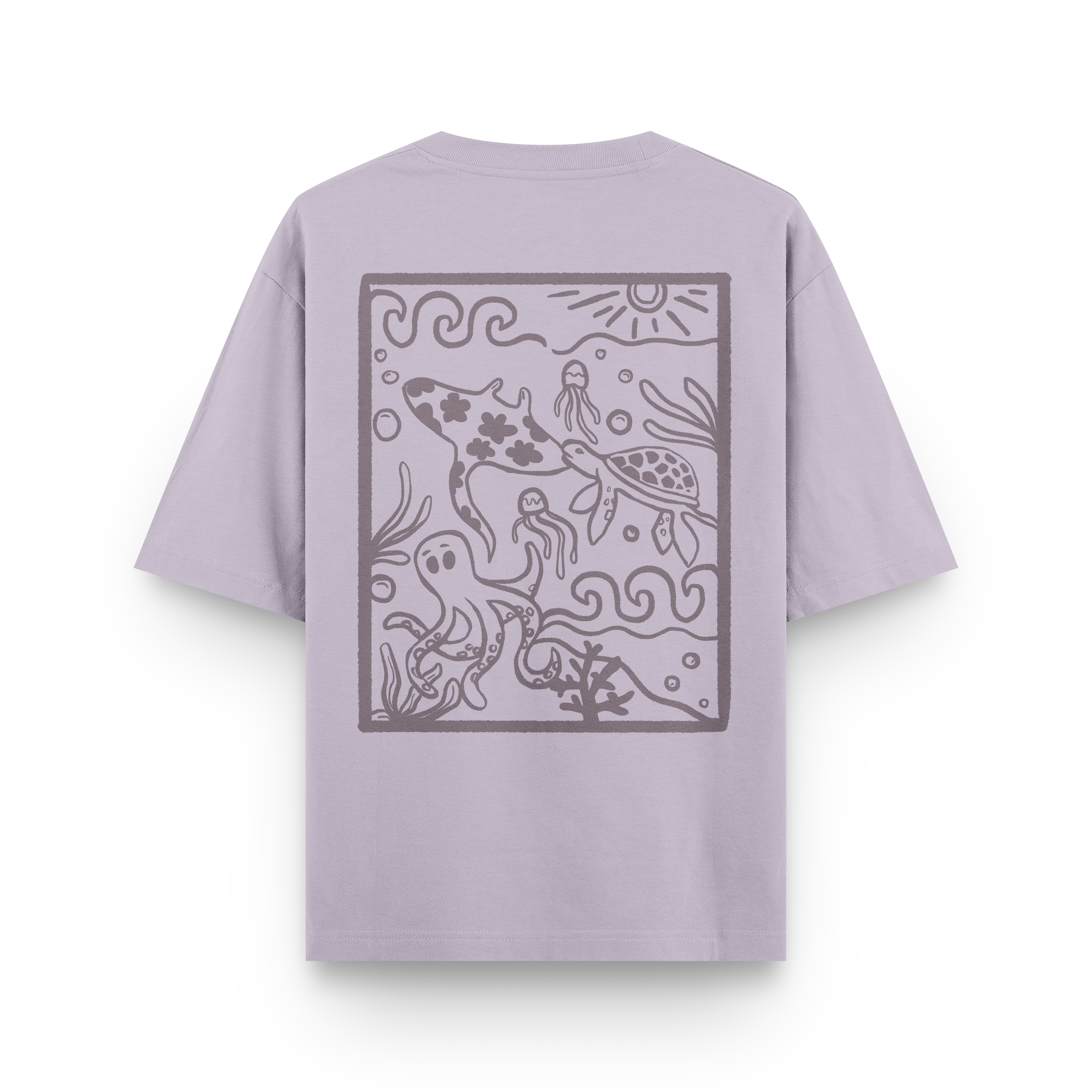 Ocean Creatures Oversized T-Shirt